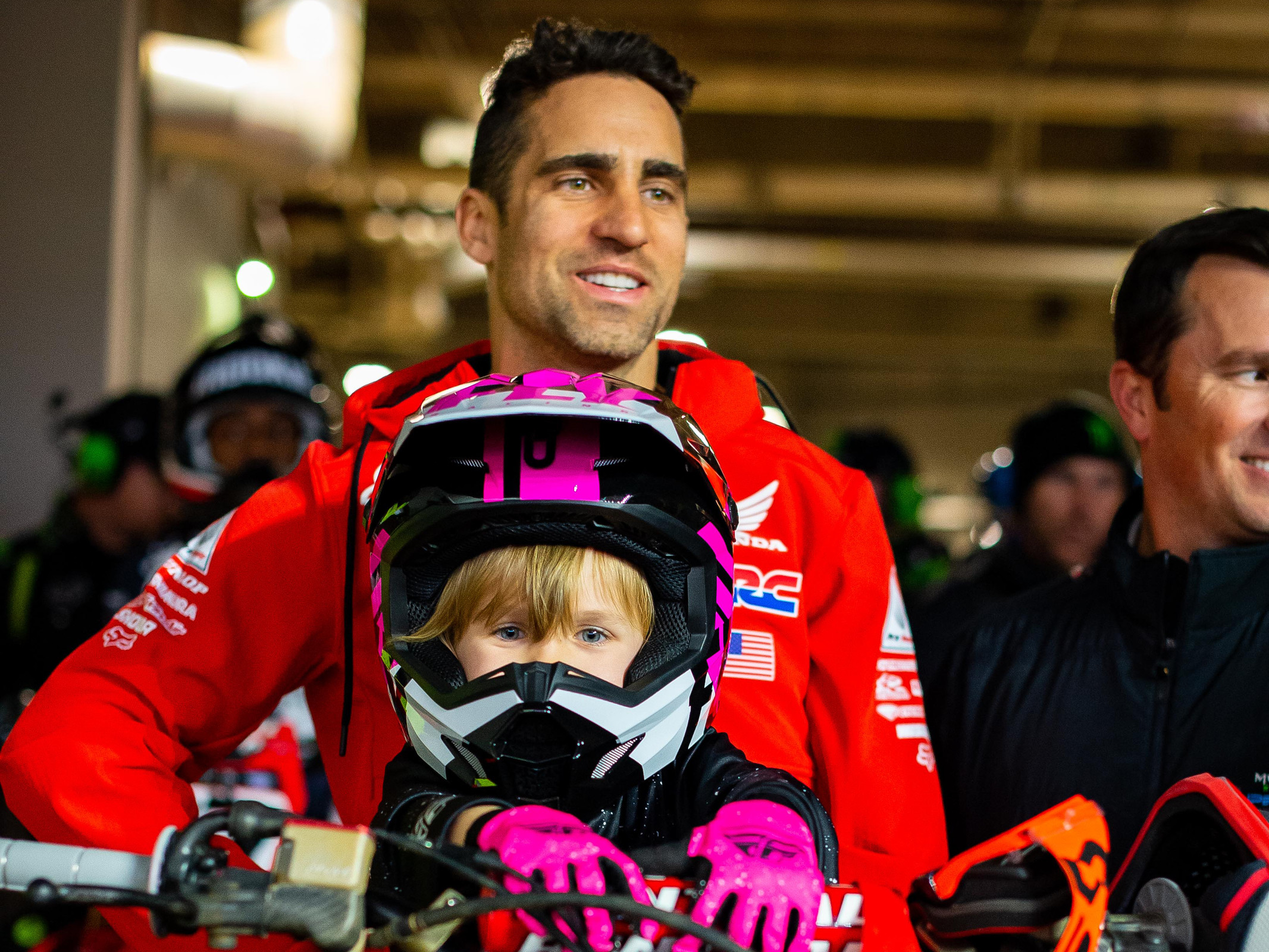 Justin and Parker Brayton ride- share.