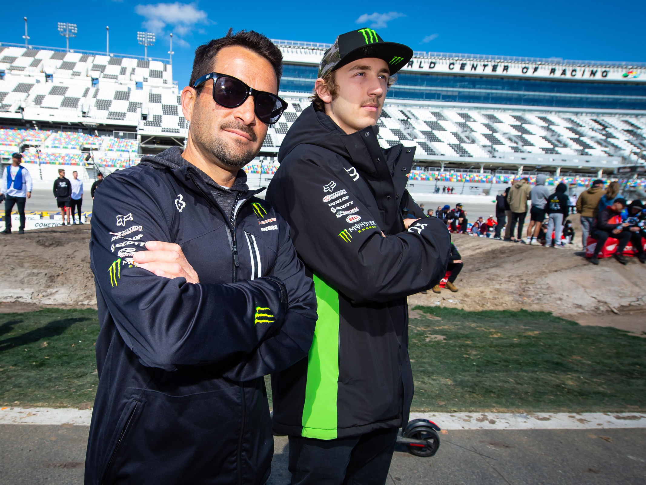 Coach Tedesco and soon-to-be winner Garrett Marchbanks.