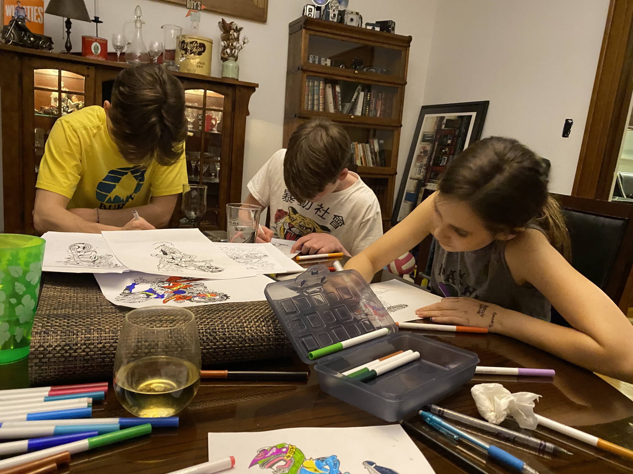 The #RacerXColoring MX art class.
