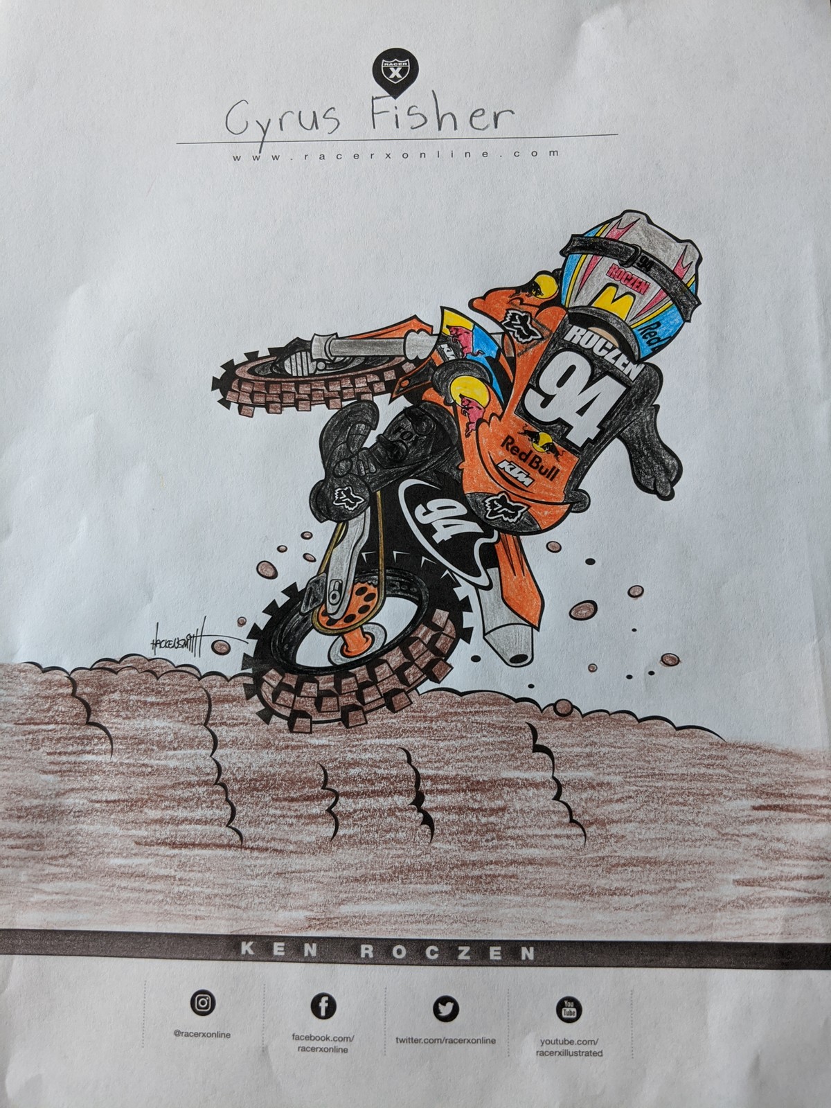 Submitted art from Derek Fisher's son, Cyrus.