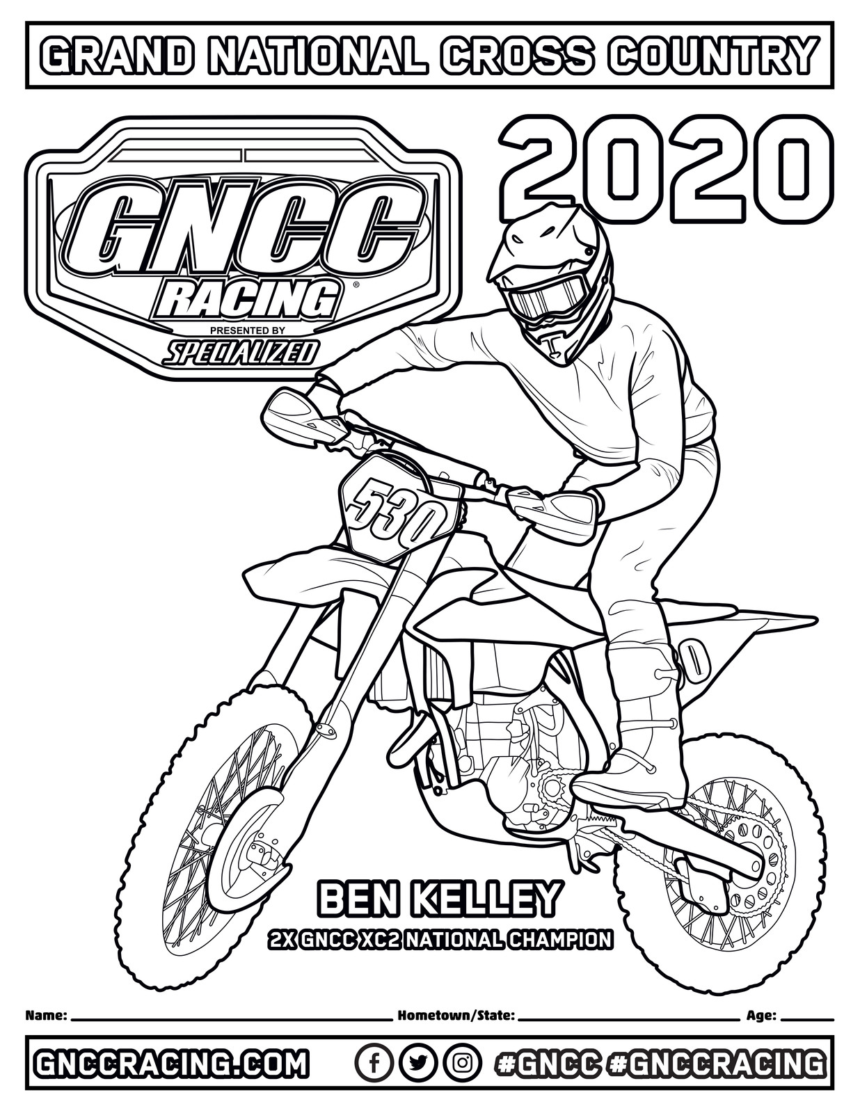Download Kids Going Crazy? Here Are Fresh GNCC Coloring Pages - GNCC Racing - Racer X