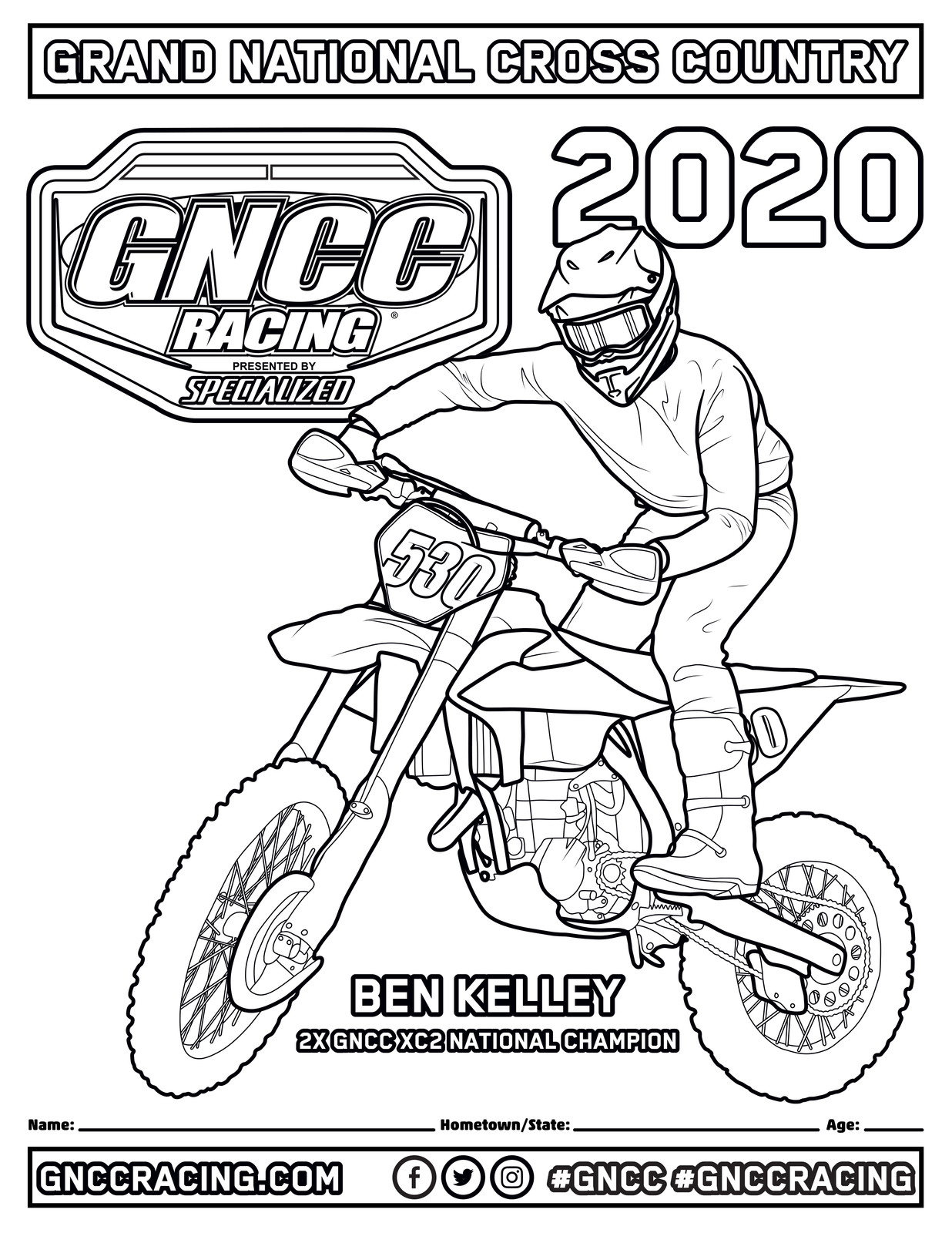 printabale mountain bike coloring pages