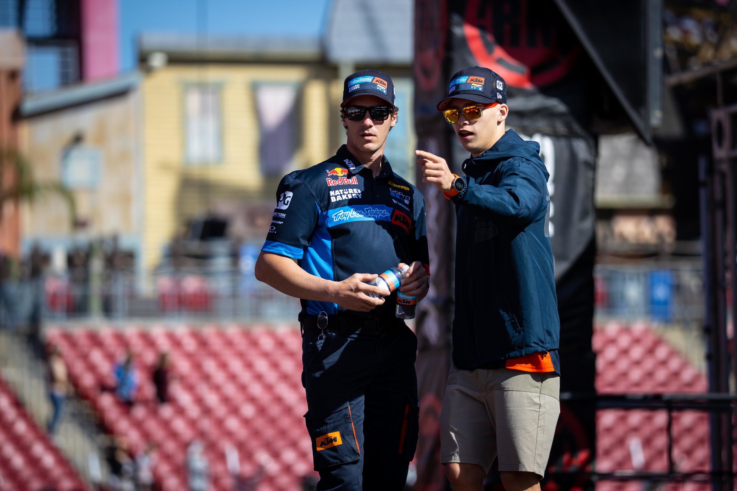 TROY LEE DESIGNS/RED BULL KTM FACTORY RACING'S BRIAN MOREAU INJURED AT  TAMPA SX