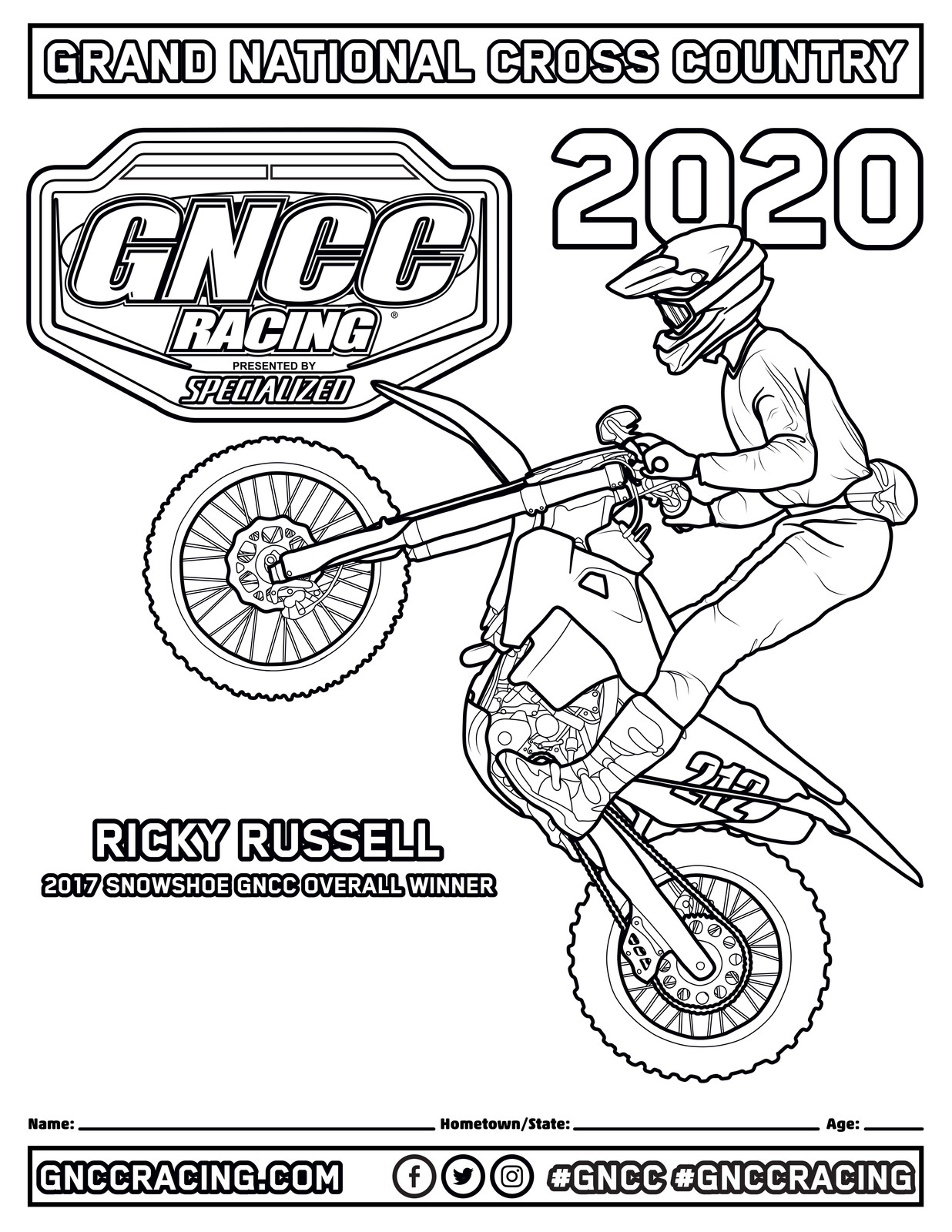 Fresh Gncc Coloring Pages For Your Kids Gncc Racing Racer X