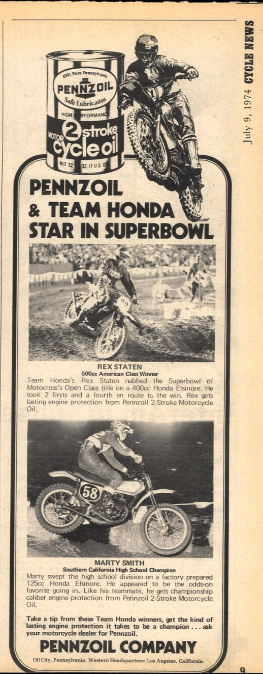 The July 9, 1974, issue of Cycle News.