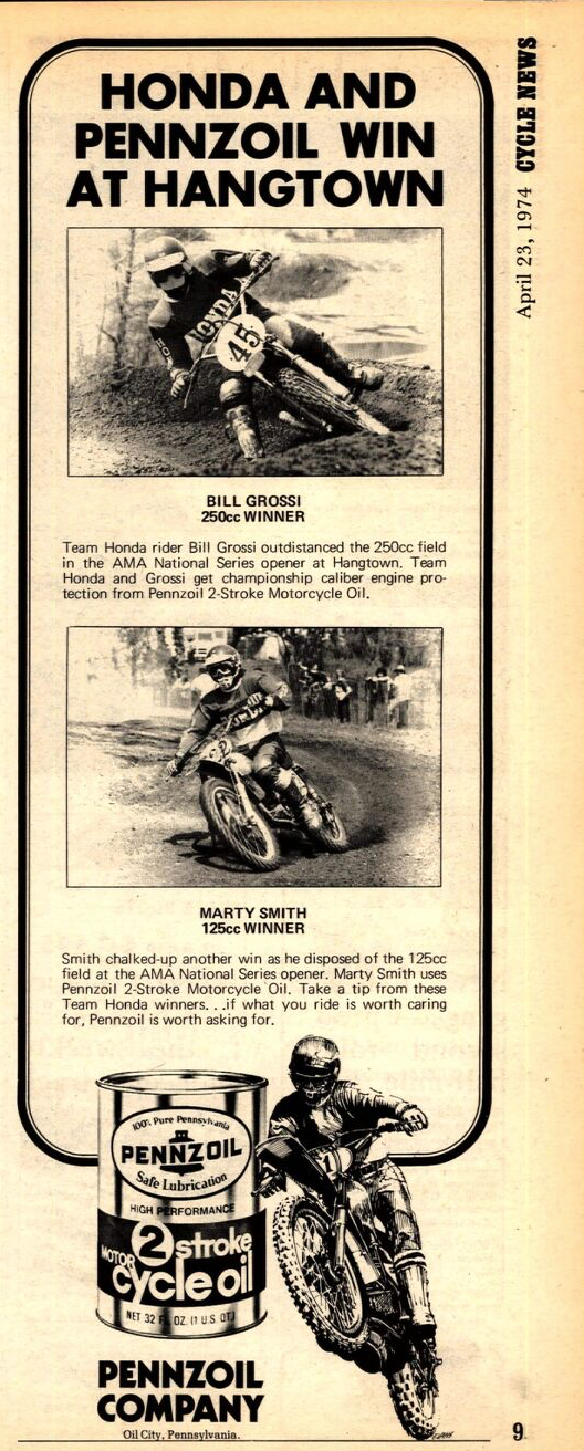 The April 23, 1974, issue of Cycle News.