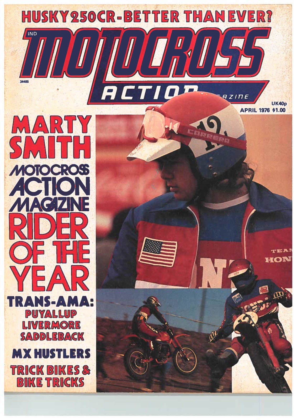 The April 1976 Motocross Action.
