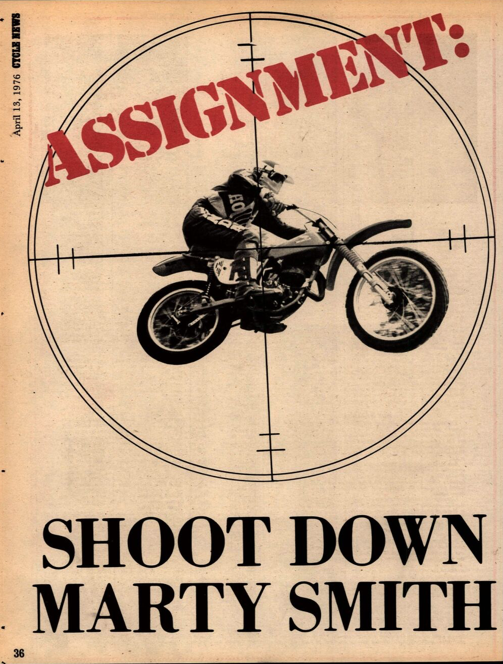 The April 13, 1976, issue of Cycle News.