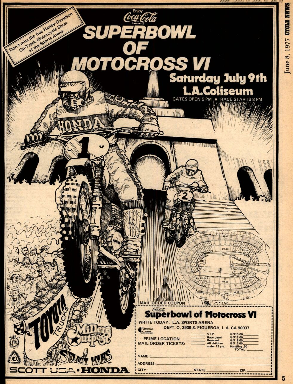 The June 8, 1977, issue of Cycle News.