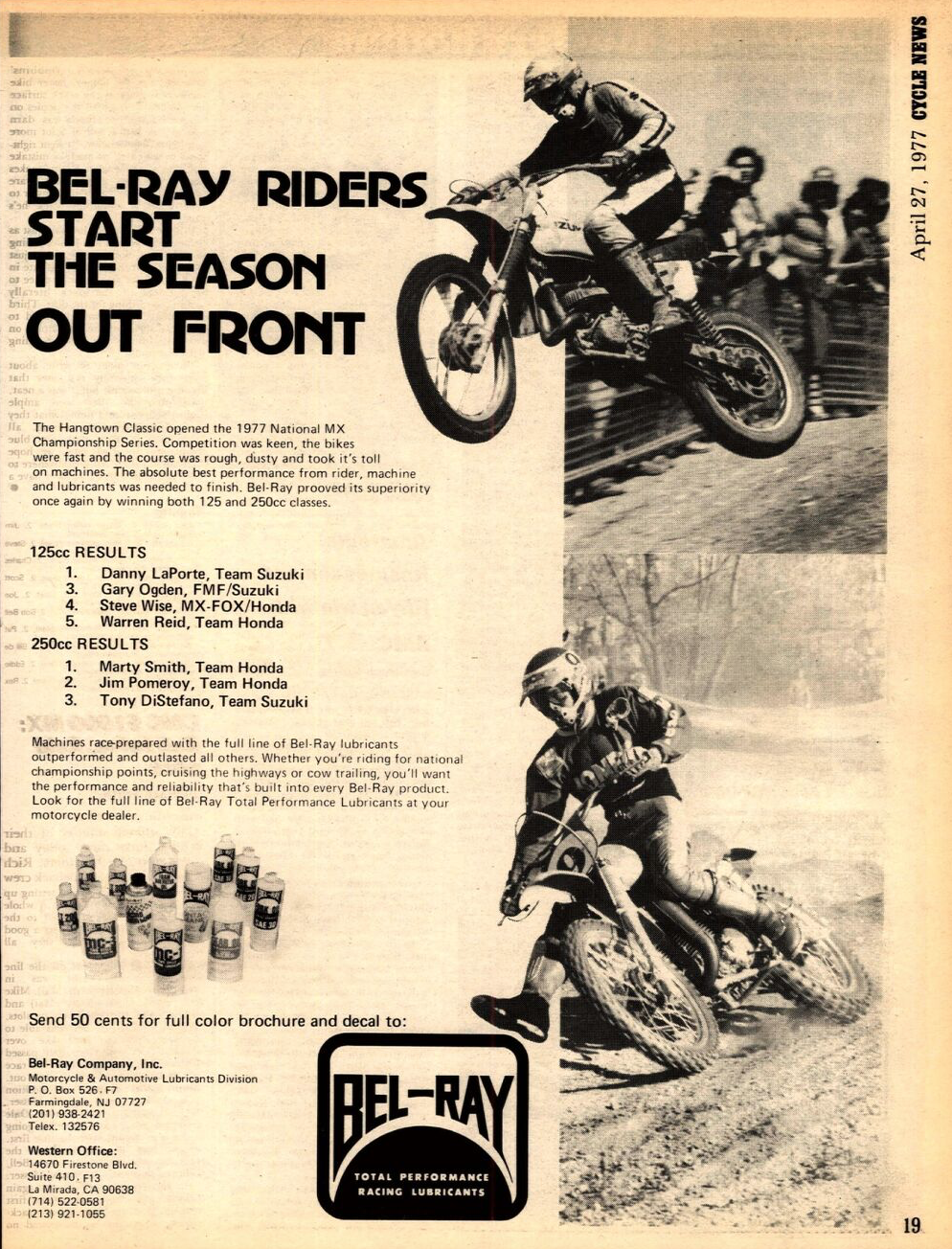 The April 27, 1977, issue of Cycle News.