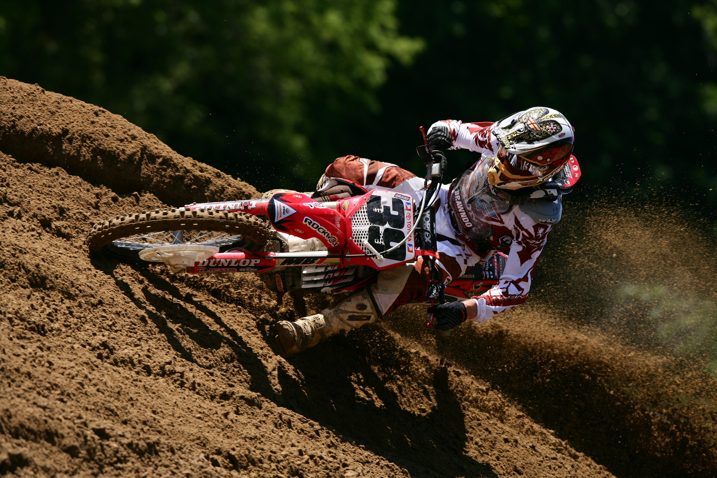 Clark racing at Spring Creek MX Park in 2008.