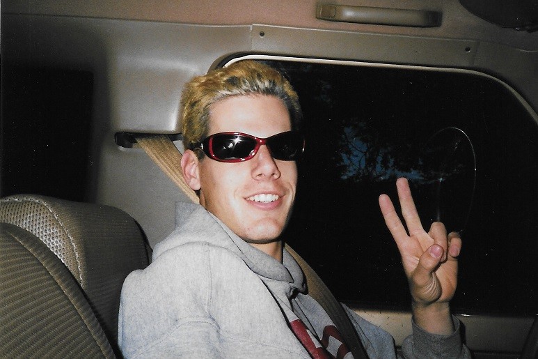 Hansel inventing the selfie in his '86 Ford Ranger.