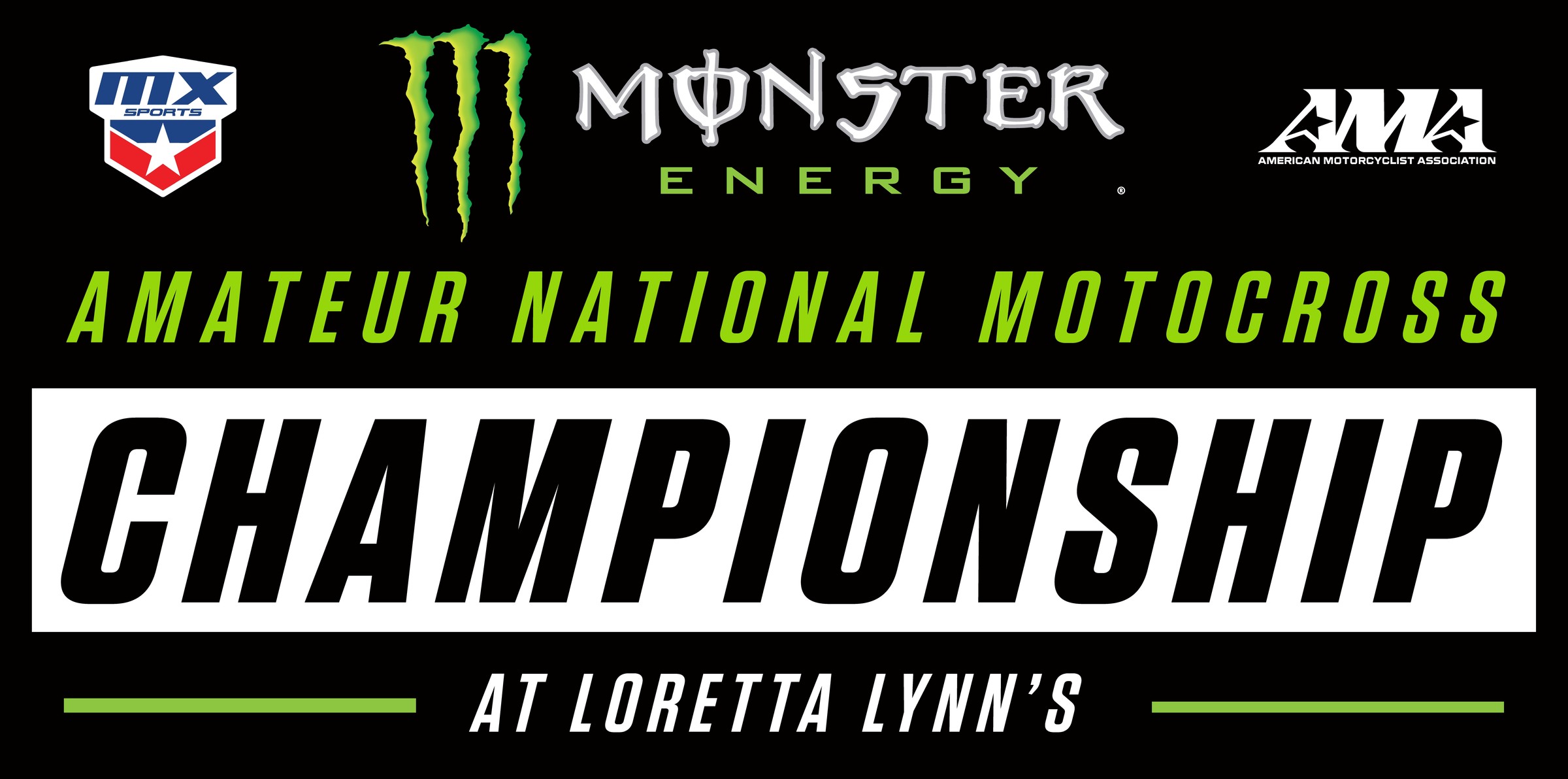Monster Energy has been named the title sponsor of the AMA Amateur National Motocross Championship at Loretta Lynn’s.