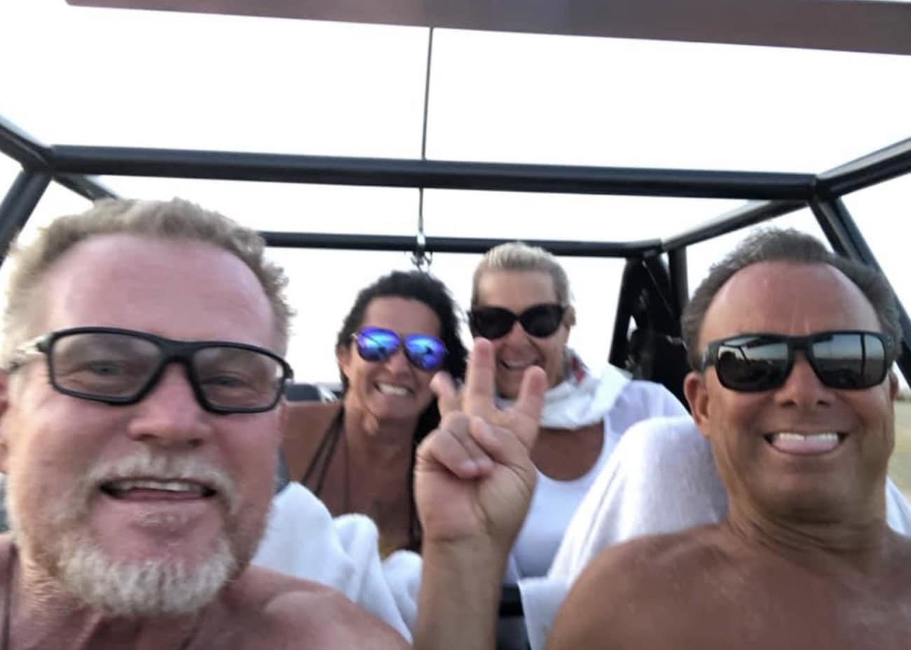 Lee and Tammi Ramage with Marty and Nancy Smith Monday evening.