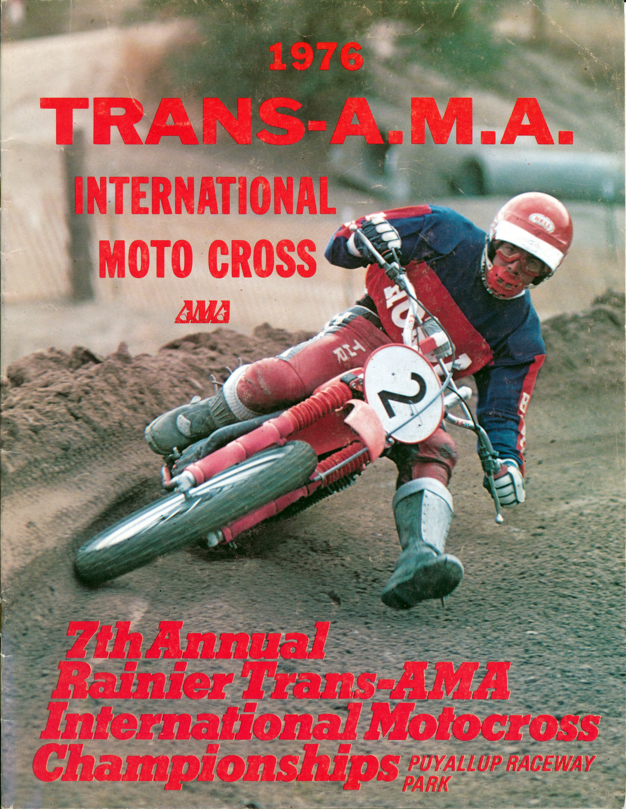 The 1976 Trans-AMA International Motocross program.