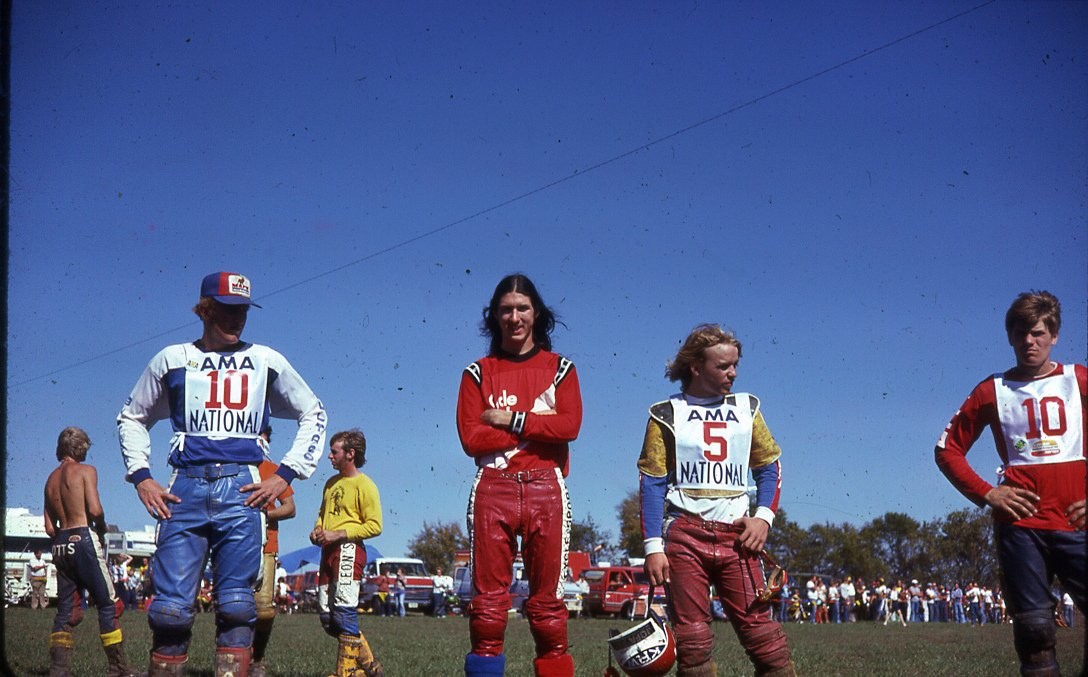 And that's Bradshaw (10 on the left) and Barnett (5) at the opening ceremonies of the 1975 AMA Amateur National Championship in Baldwin, Kansas.