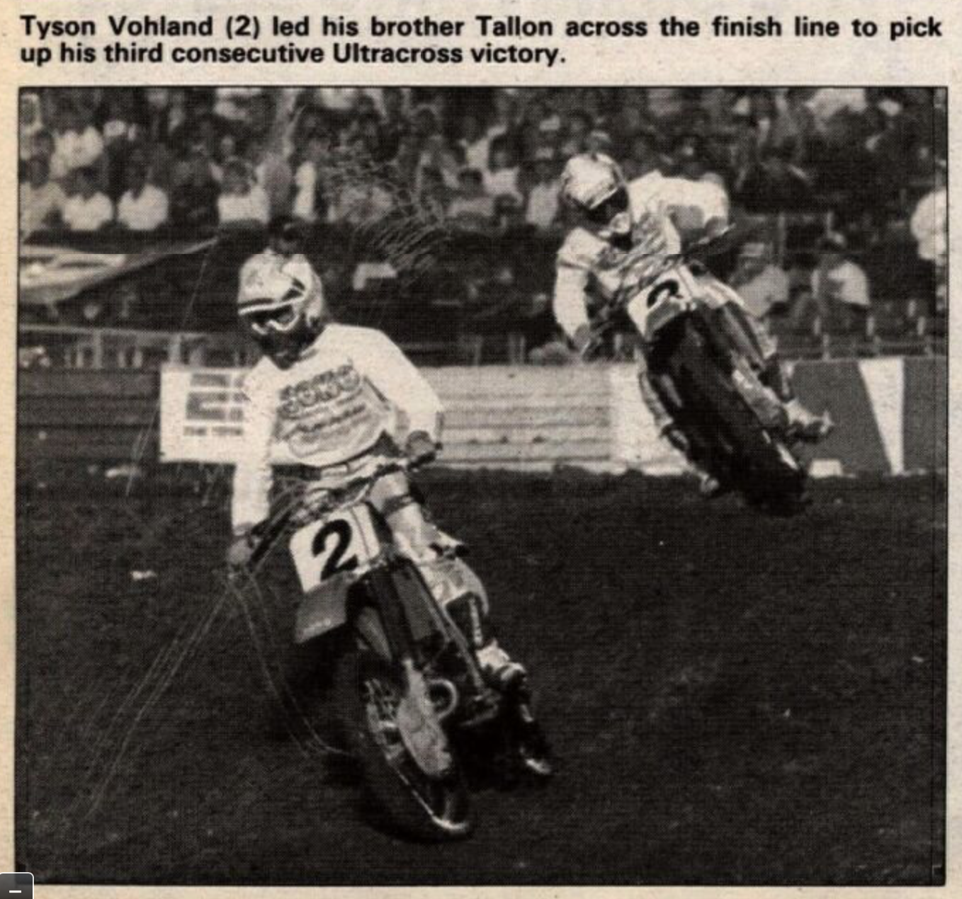 Tyson Vohland leading his brother Tallon.
