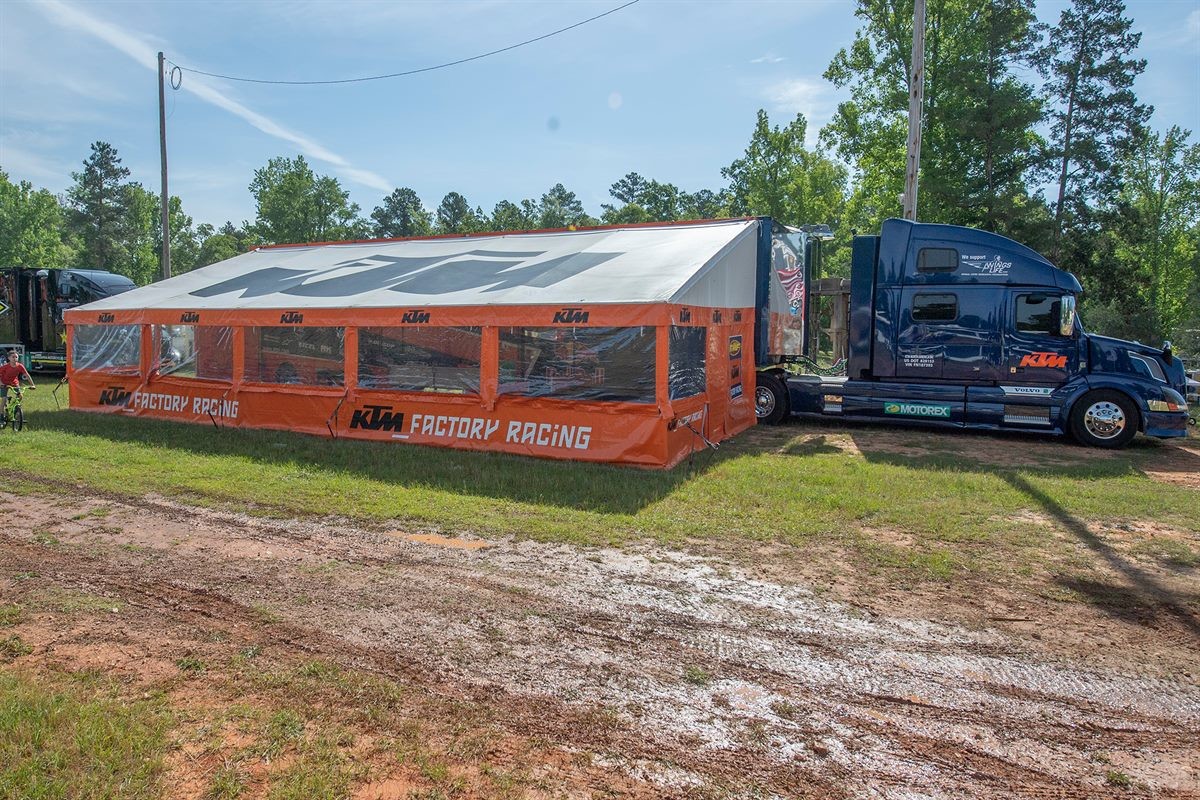 The factory KTM rig is ready to go in Georgia.
