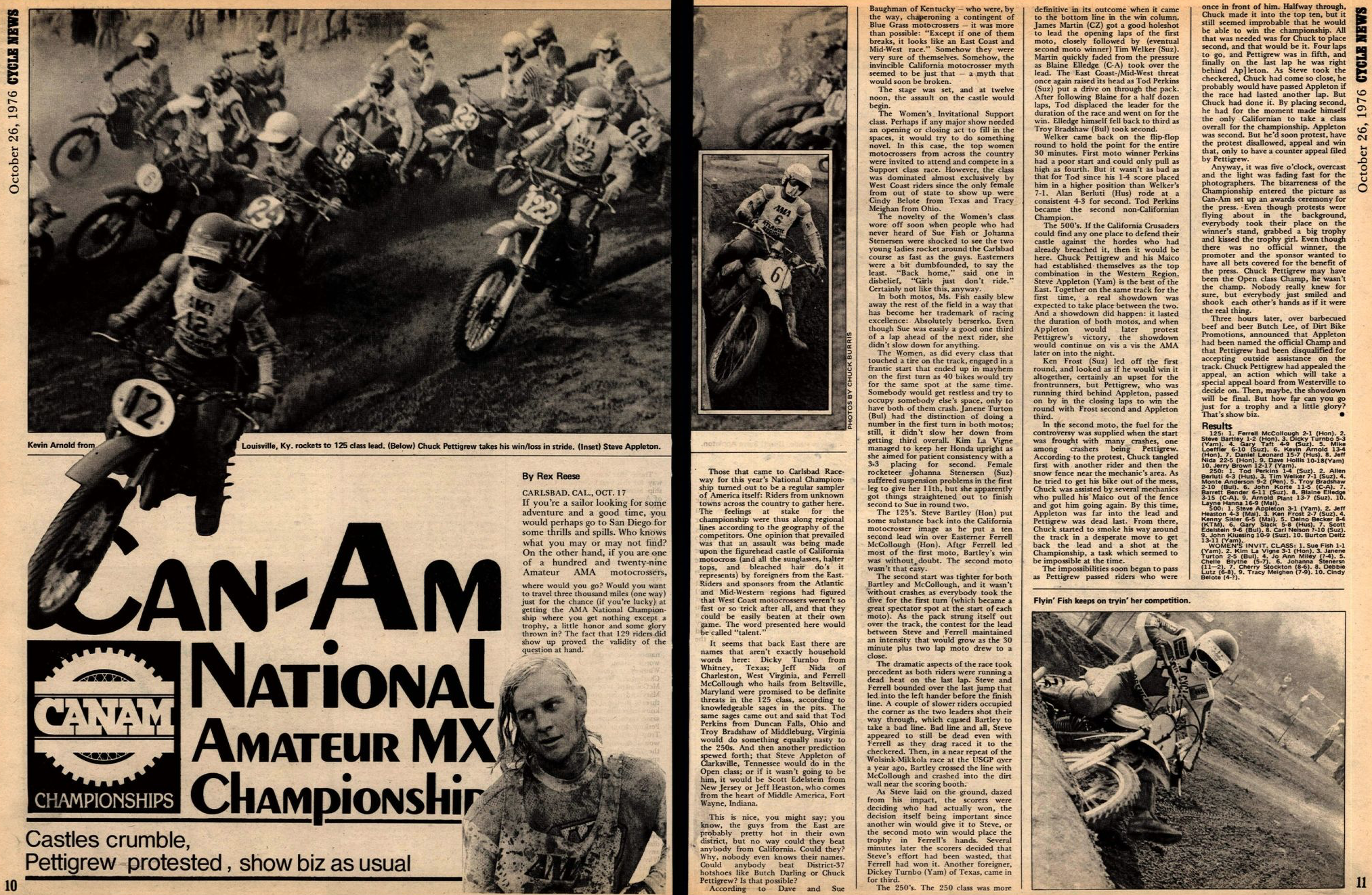 The issue of Cycle News from October 26, 1976.