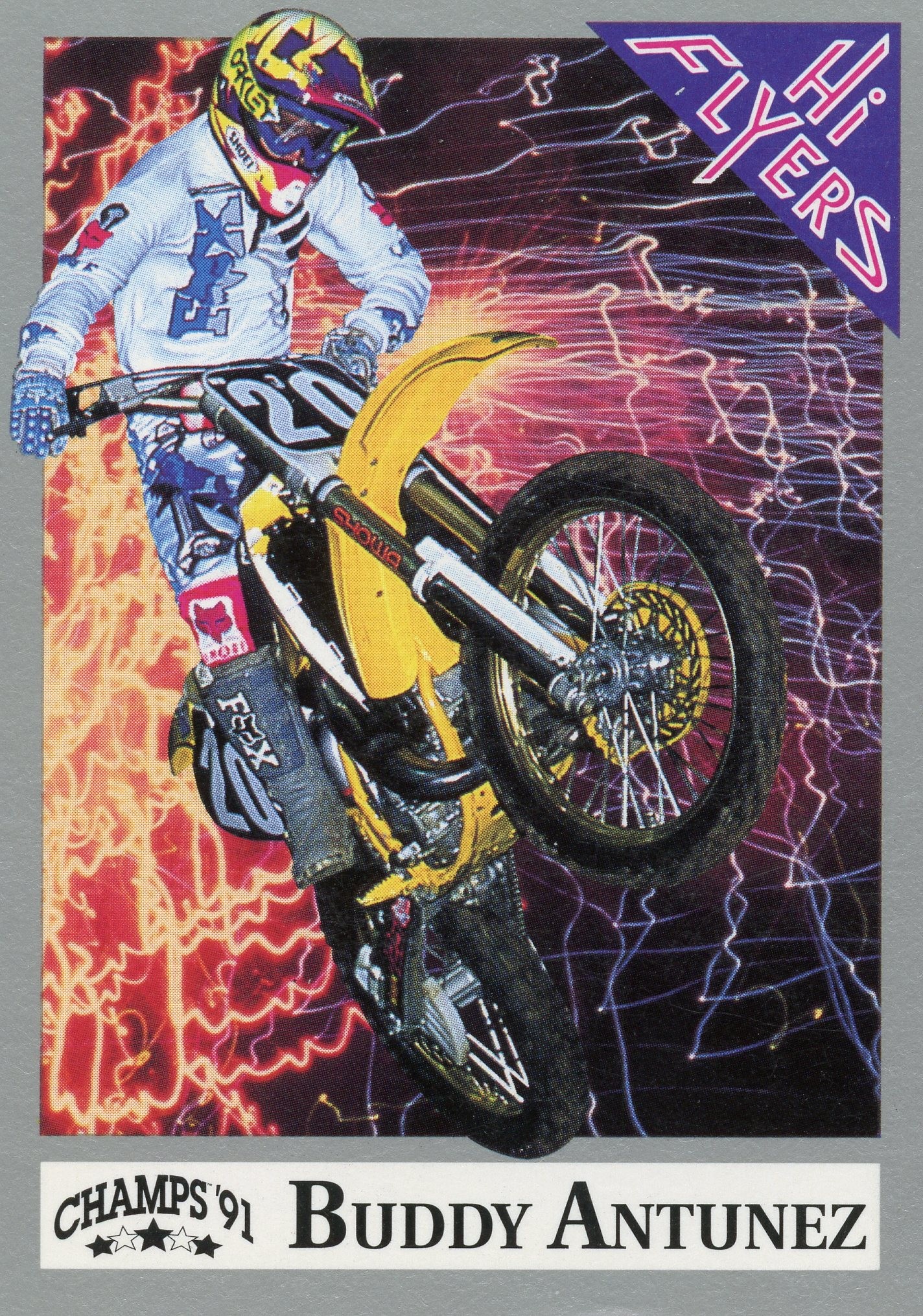 Buddy Antunez and Denny Stephenson 1991 Hi Flyers Motocross Cards - Racer X