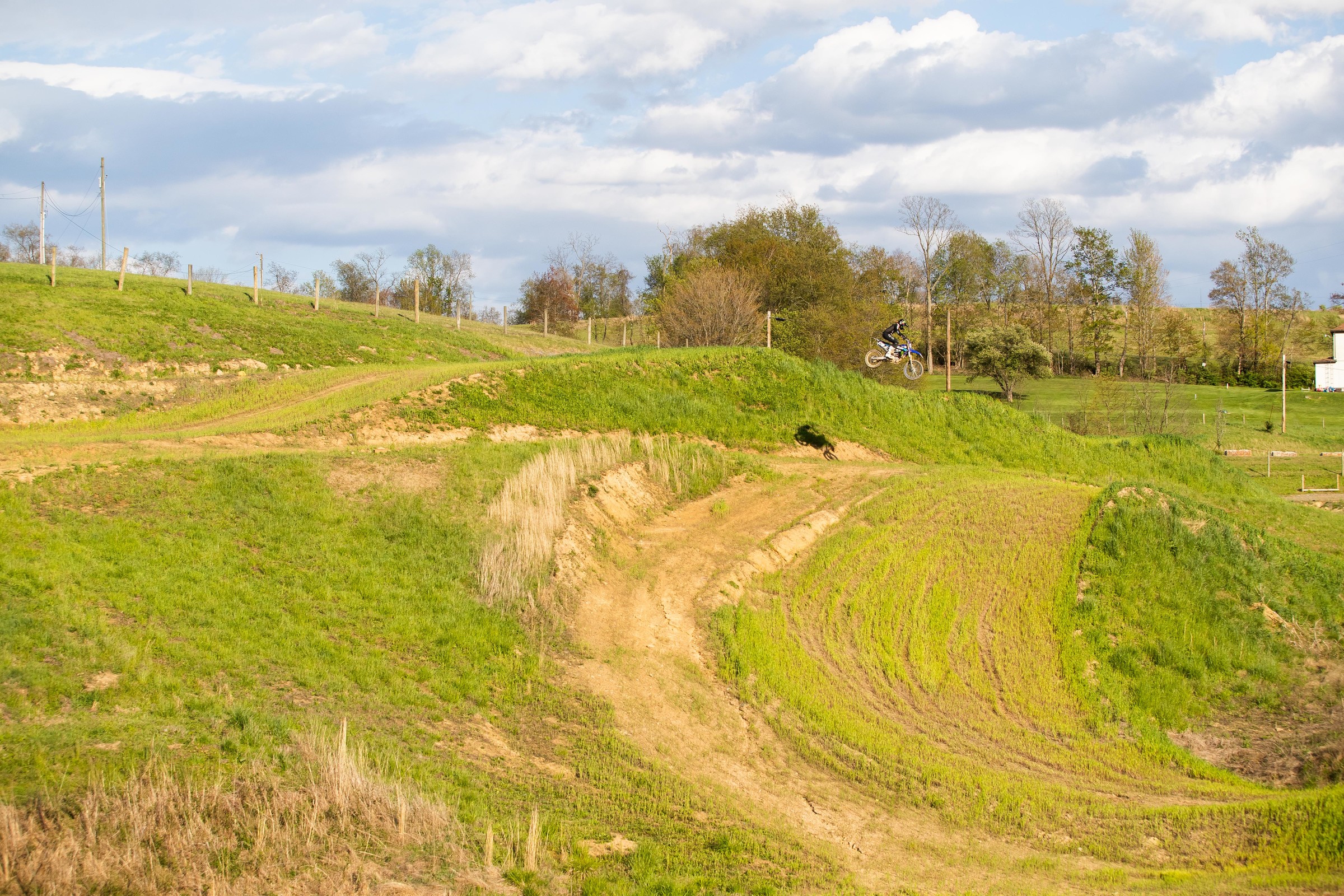 Hill hitting a unique transfer line before hitting an uphill triple.