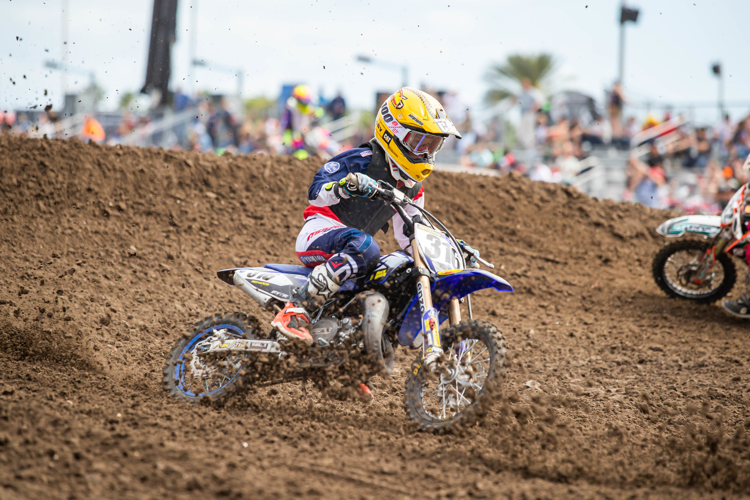 Richards at the 2020 Ricky Carmichael Daytona Amateur Supercross in March.