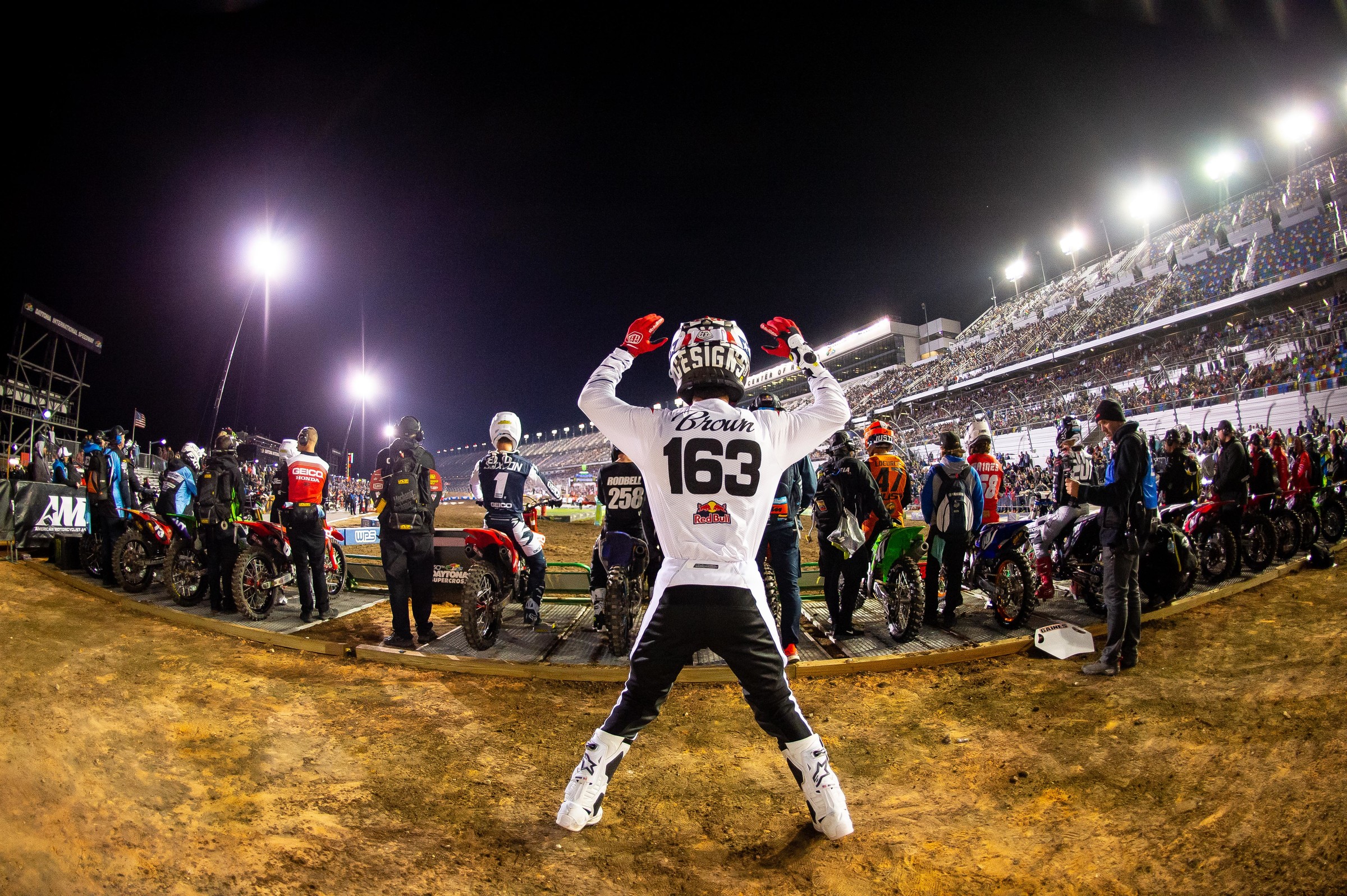 Brown has only gone to the gate in supercross twice.
