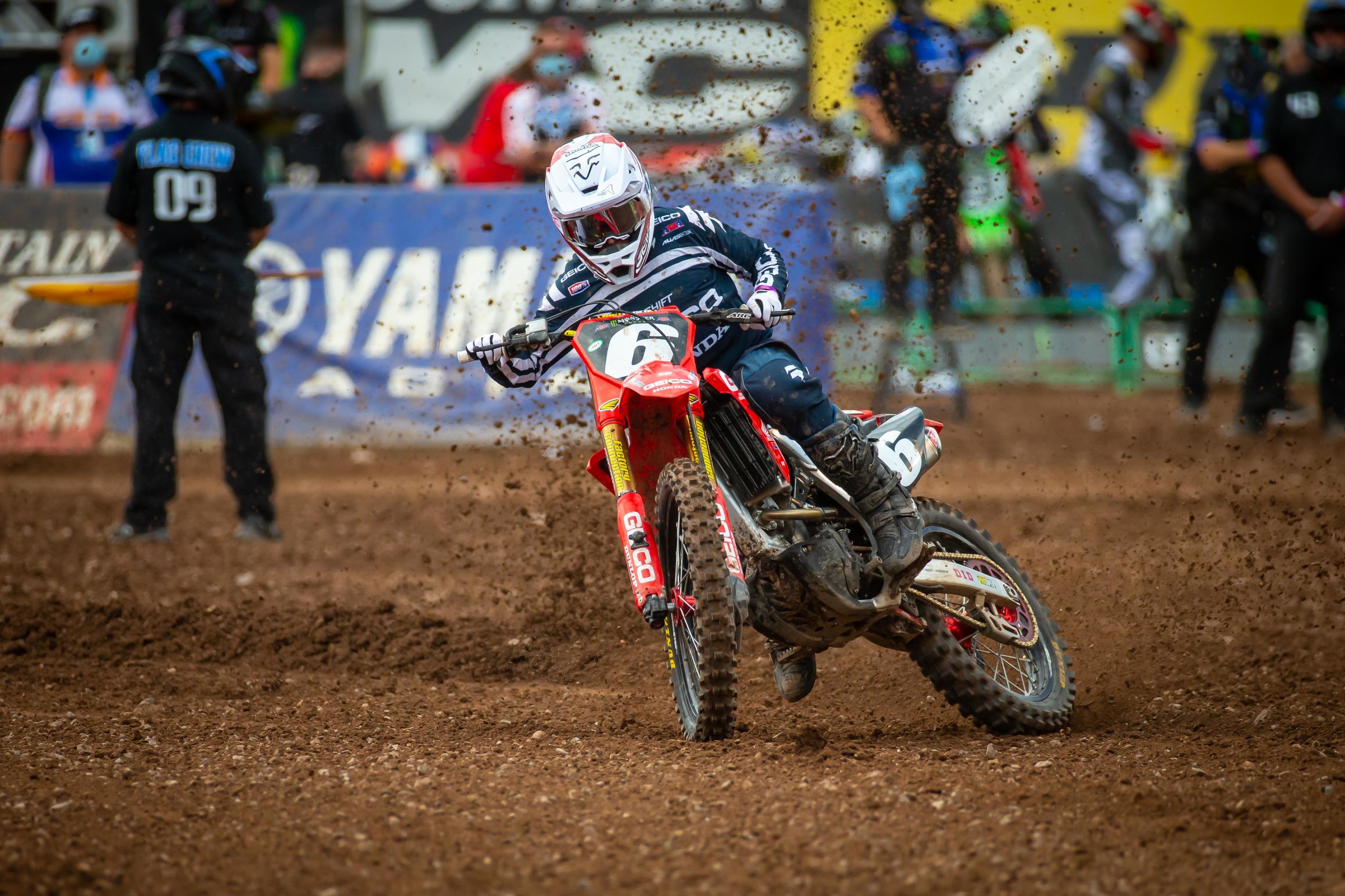 Jeremy Martin on his way to fourth in the 250SX main event.