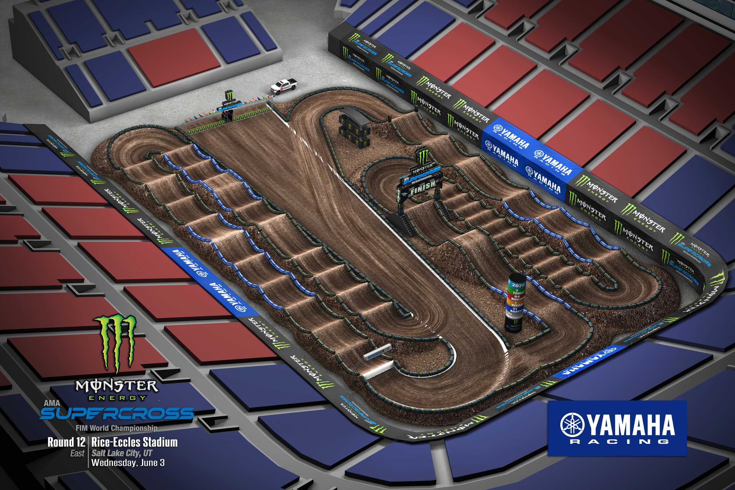 Salt Lake City 2 Animated Track Map