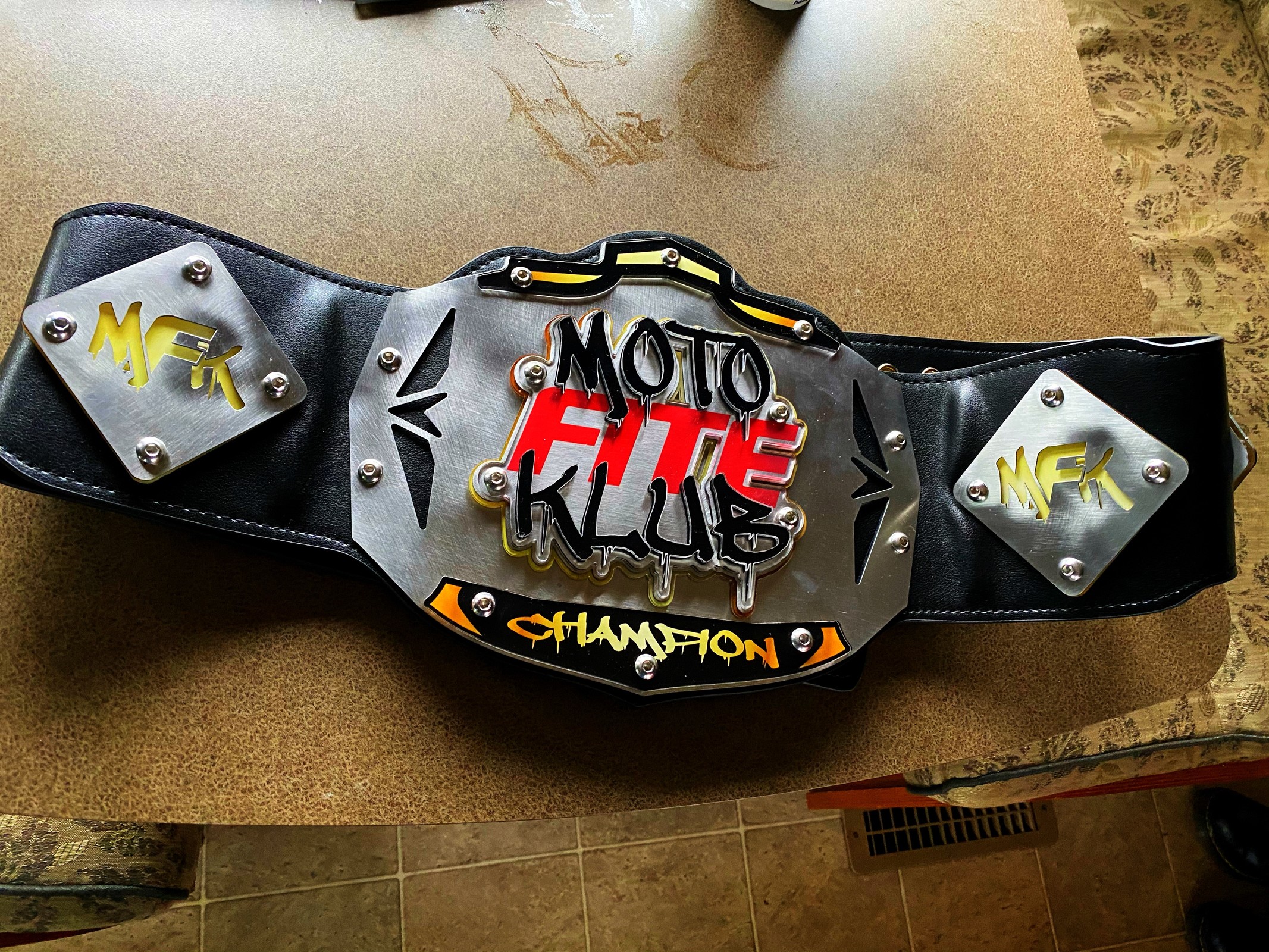 Mike Alessi has been wearing this belt since May 12. 