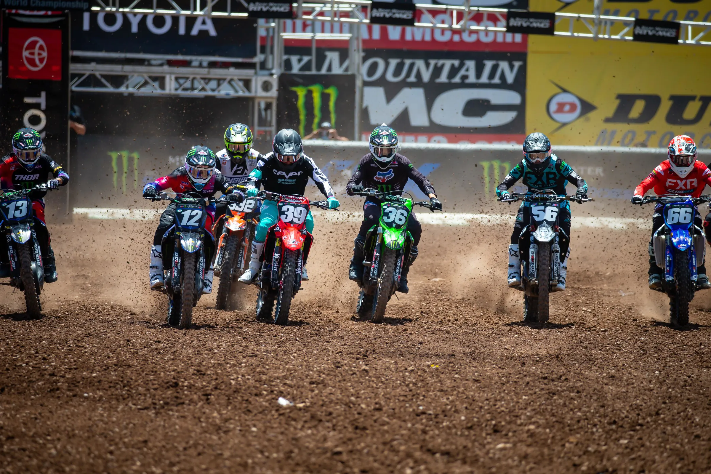 Shane McElrath (12) gets the jump on everyone at Salt Lake City 1.