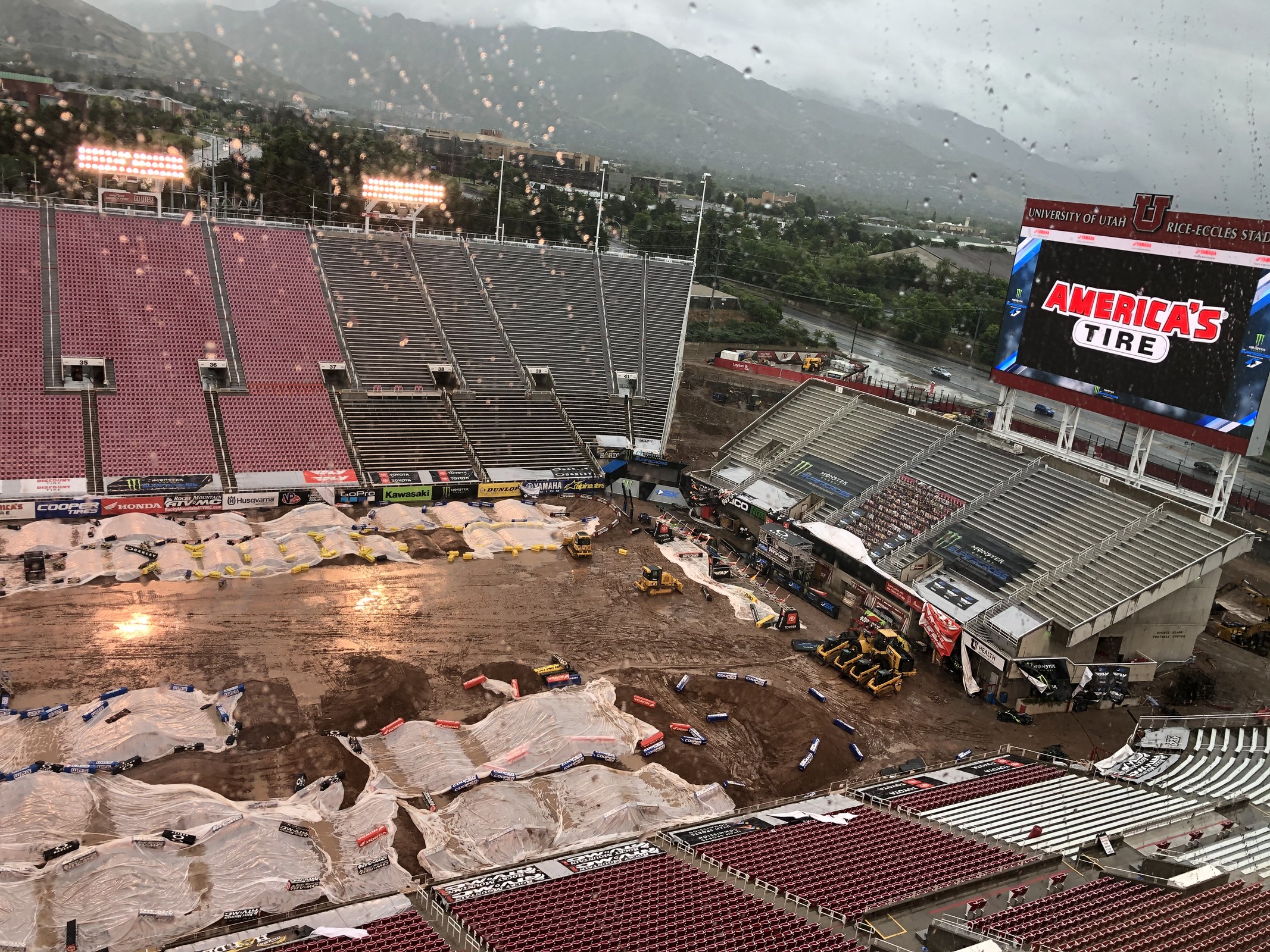 The tarps help, but they only do so much.