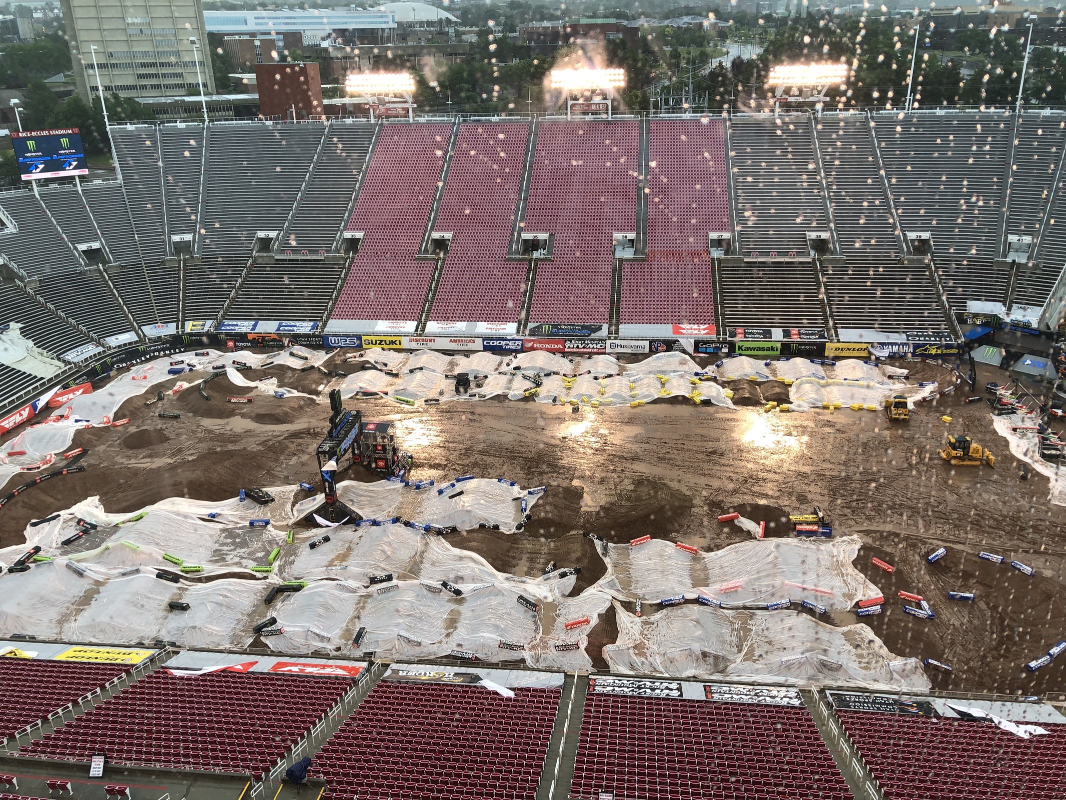 It's gonna be wet. The question is how bad. Most of that will depend on the weather window once bikes are on track.