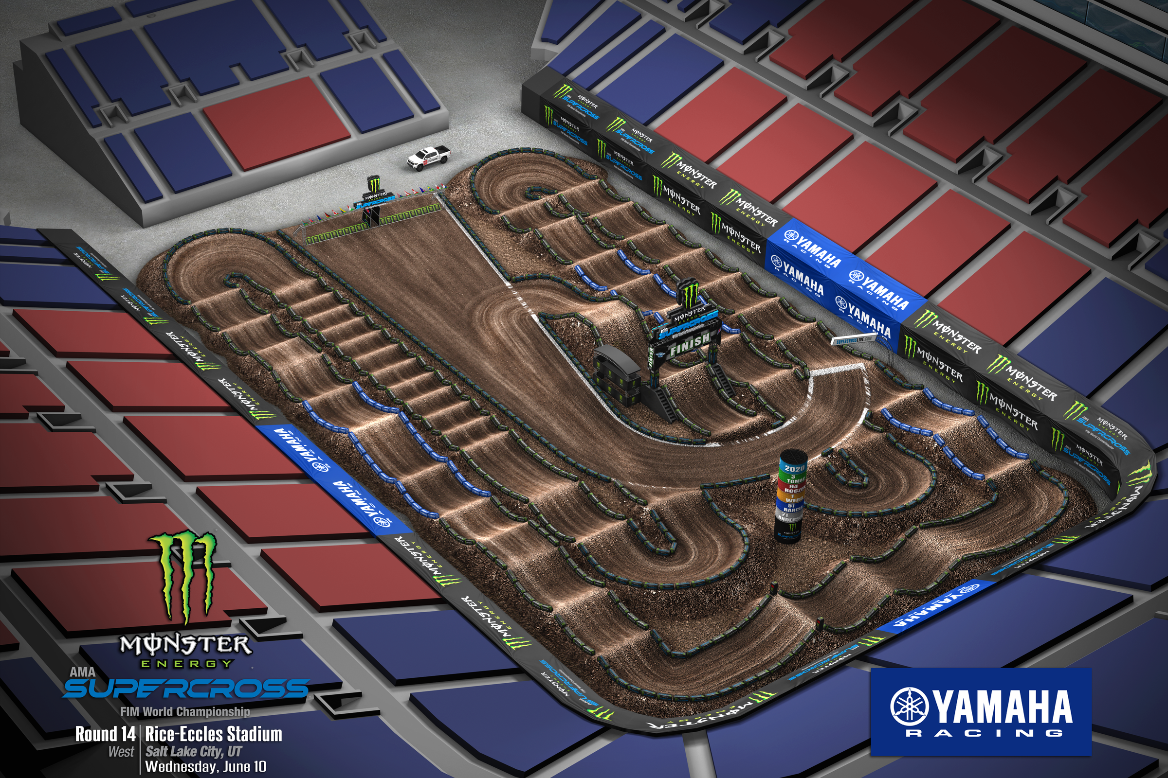 Salt Lake City 4 Animated Track Map