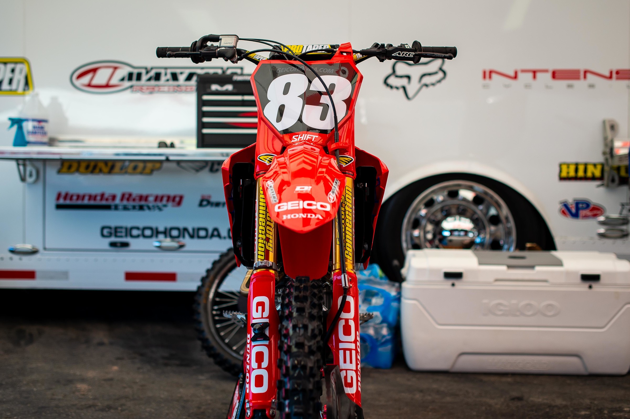Jett Lawrence's GEICO Honda CRF250R.