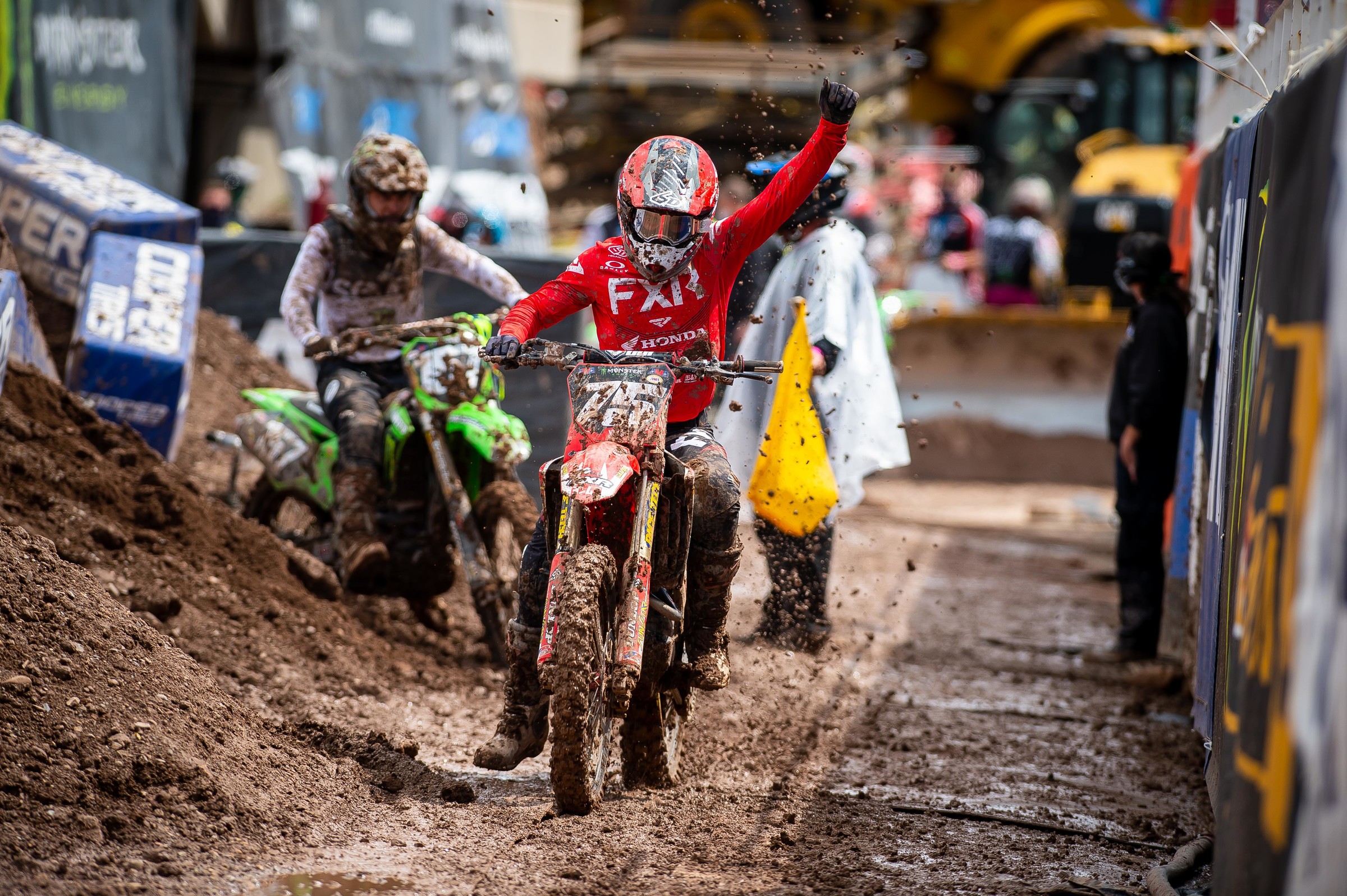 Coty Schock was pumped to make his first ever 250SX main event!