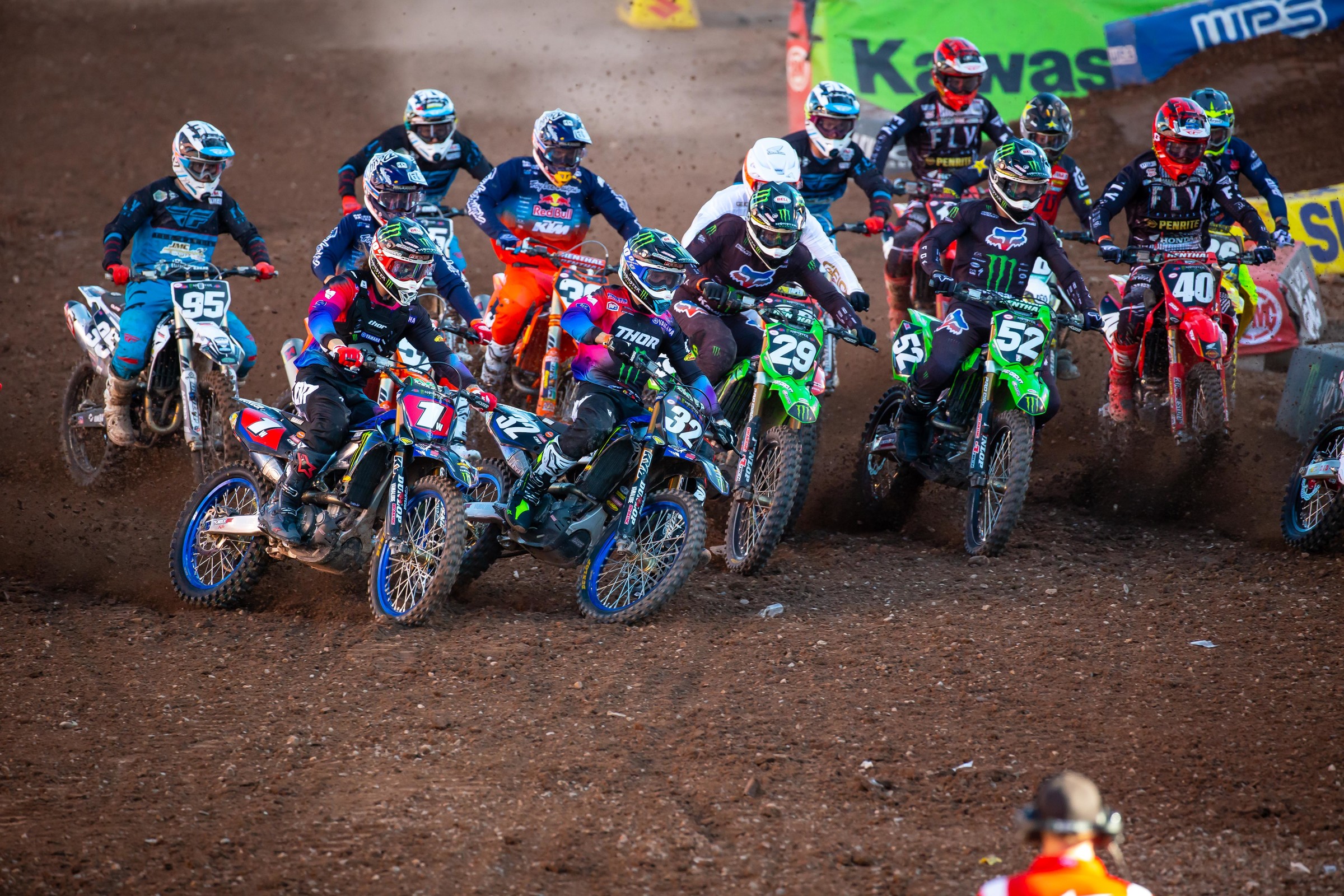 Ferrandis said he actually got a good start, but a bad (outside) gate pick due to a heat race incident. Here's photo evidence of exactly what he said.