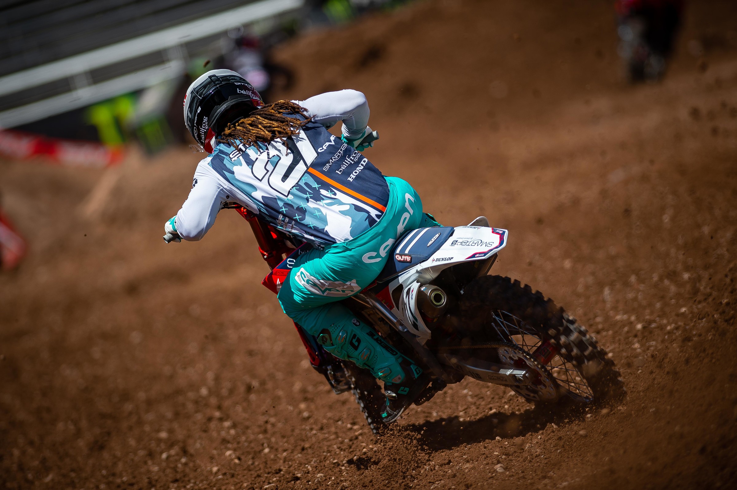 Malcolm Stewart's night ended early with a bike malfunction.