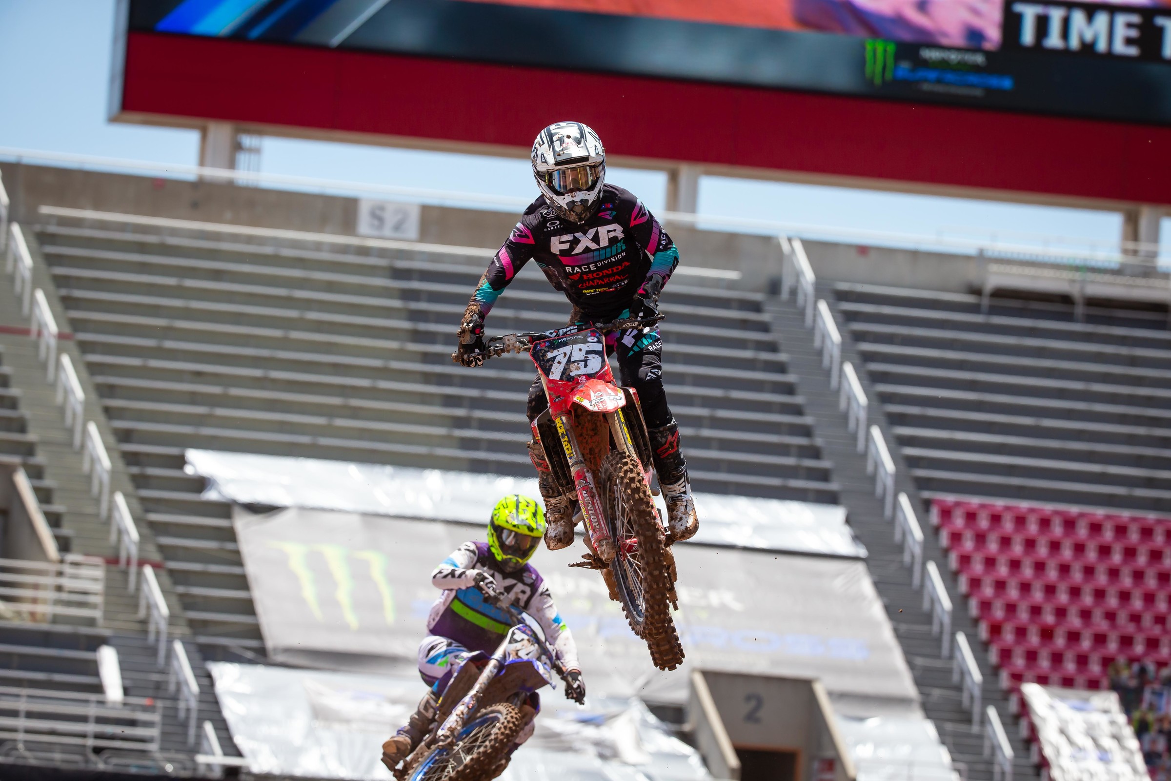 Schock and the rest of the 250SX East Region riders will line up again this Wednesday.