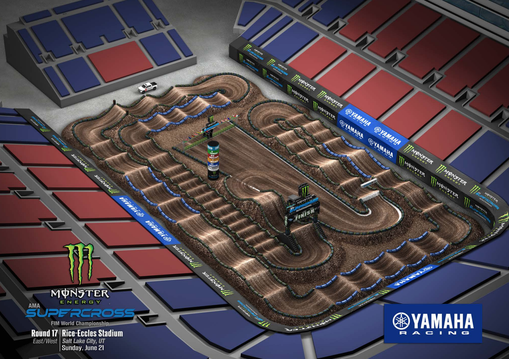 The Salt Lake City 7 Supercross layout.