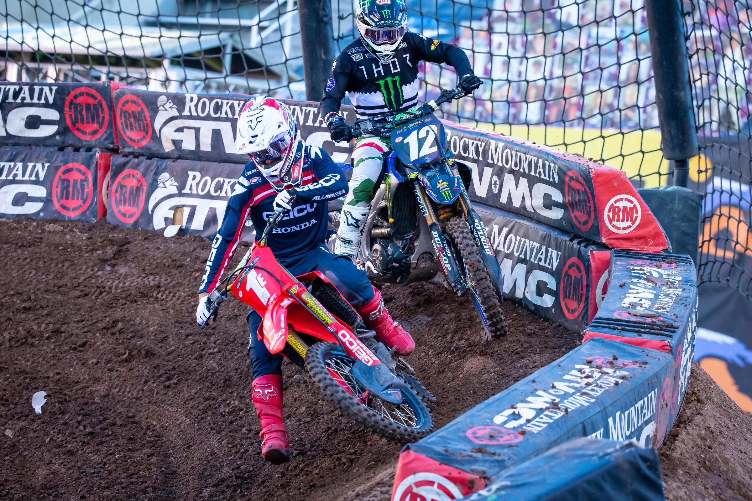 Chase Sexton holds a six-point lead in the 250SX East Region Championship over Shane McElrath.