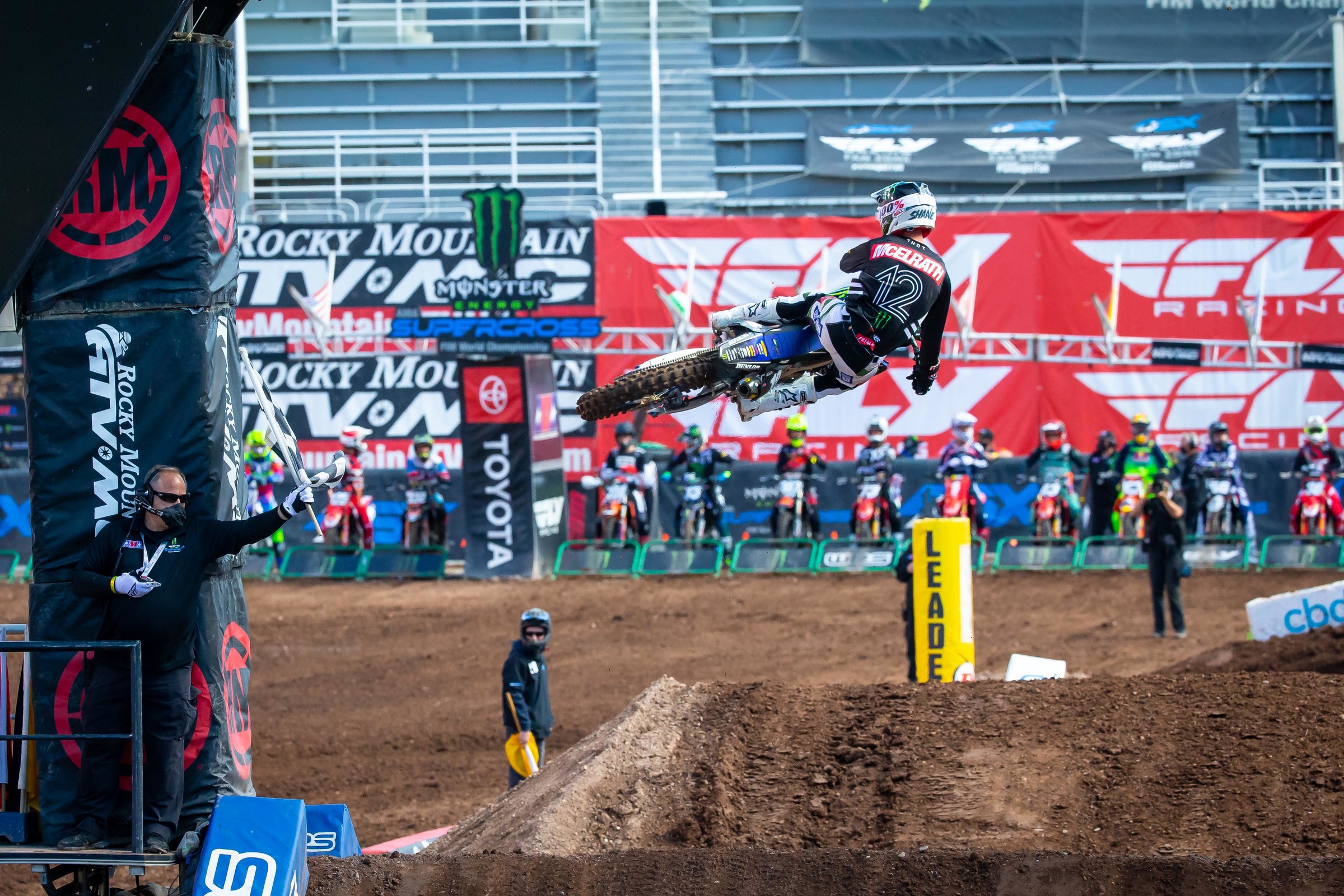 McElrath taking a heat win on Wednesday night at the Salt Lake City 6 Supercross.