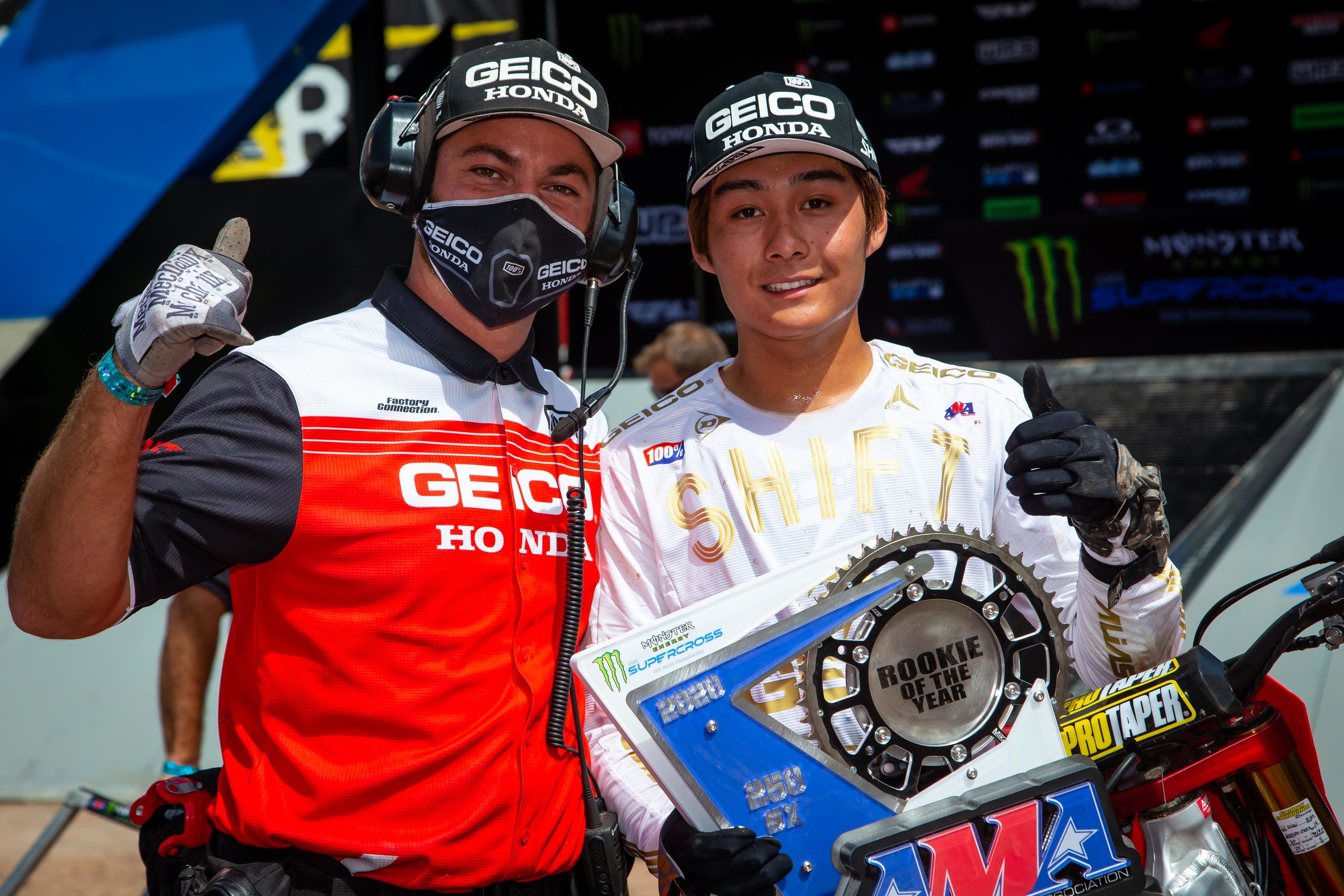 Jo Shimoda is the 2020 250SX Rookie of the Year.