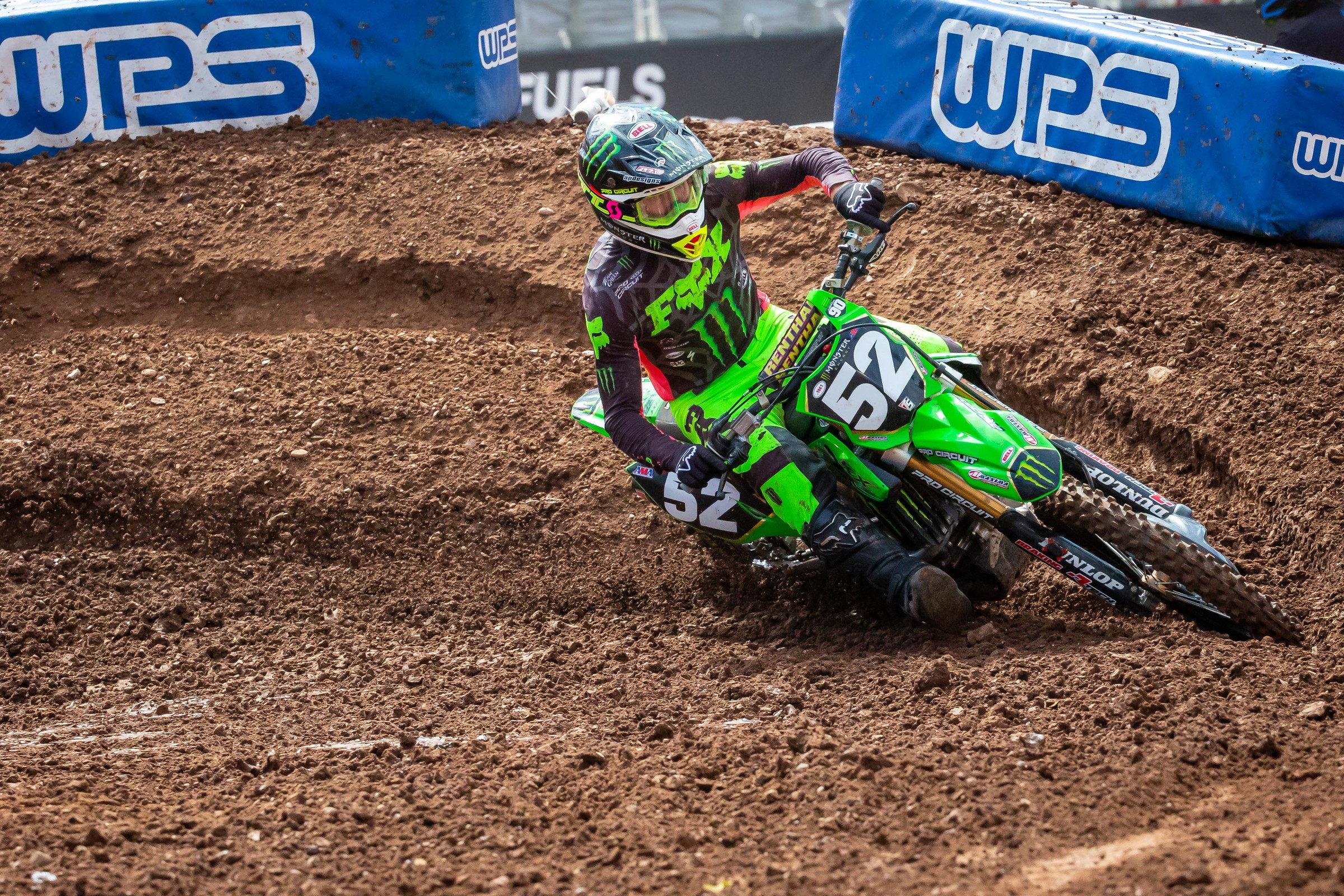 Austin Forkner crashed out of the final supercross race of 2020.