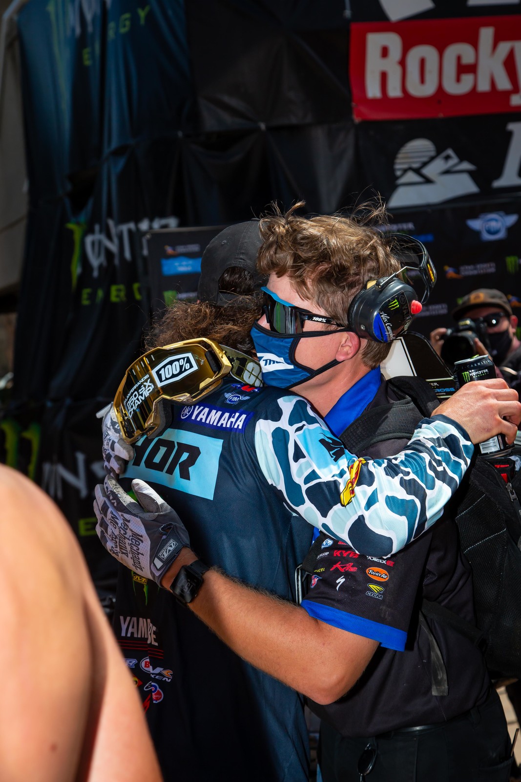 Ferrandis with his mechanic Alex Campbell.