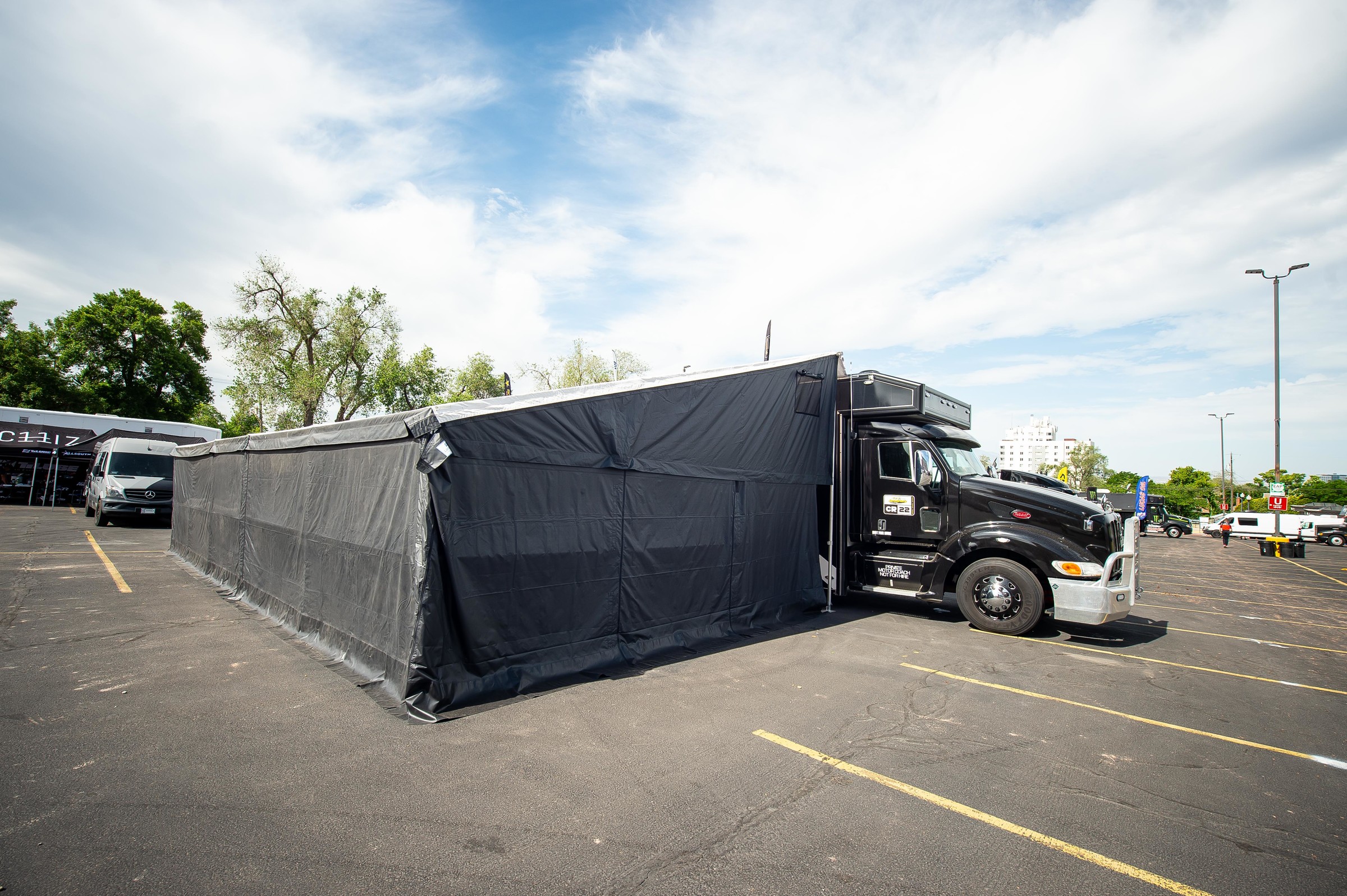 Social distancing (and hermetically sealing) Chad Reed. 