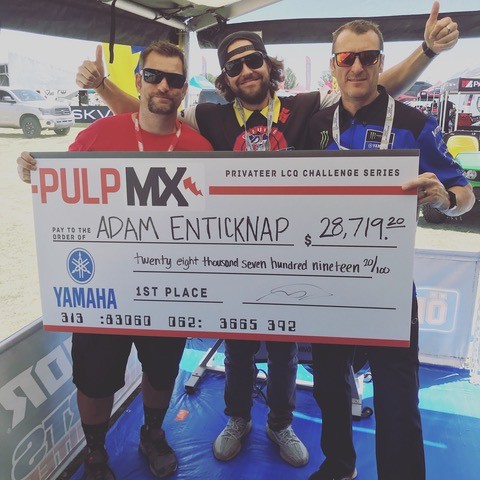 The 722 collecting his 2019 big check.