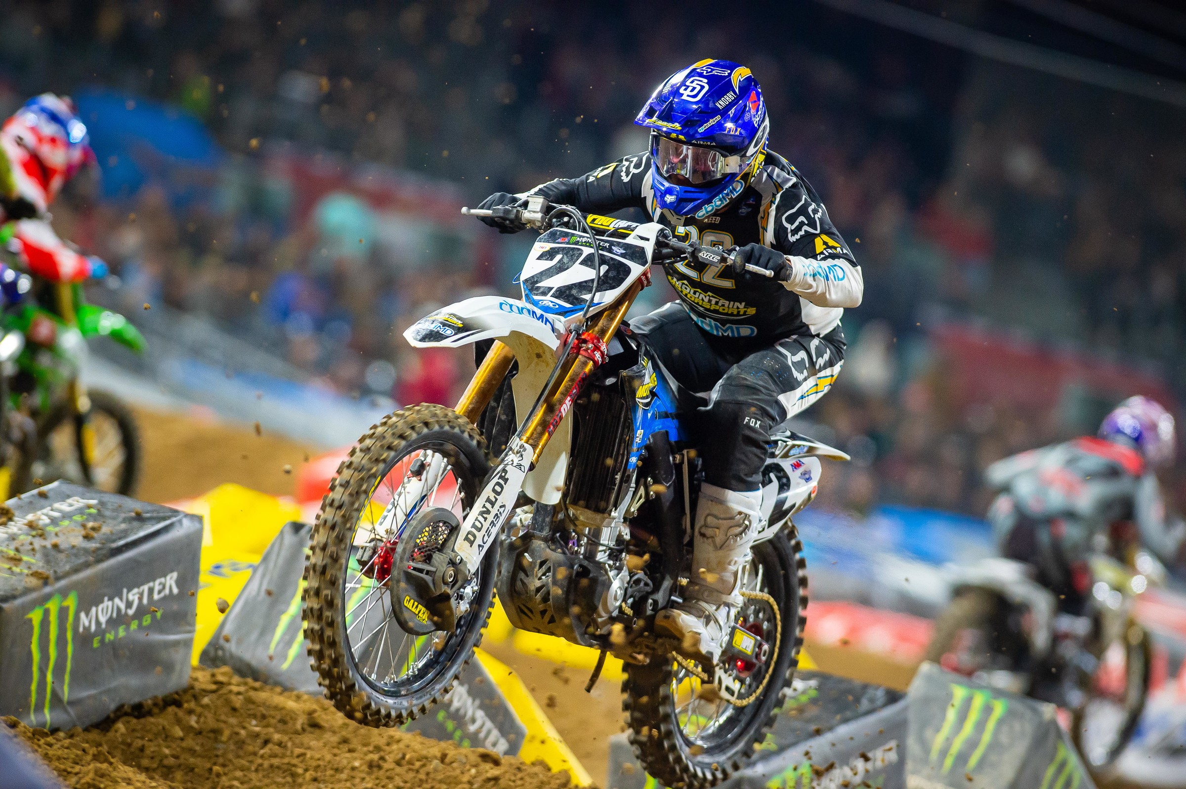Reed on a Honda CRF450R at the 2020 San Diego Supercross.