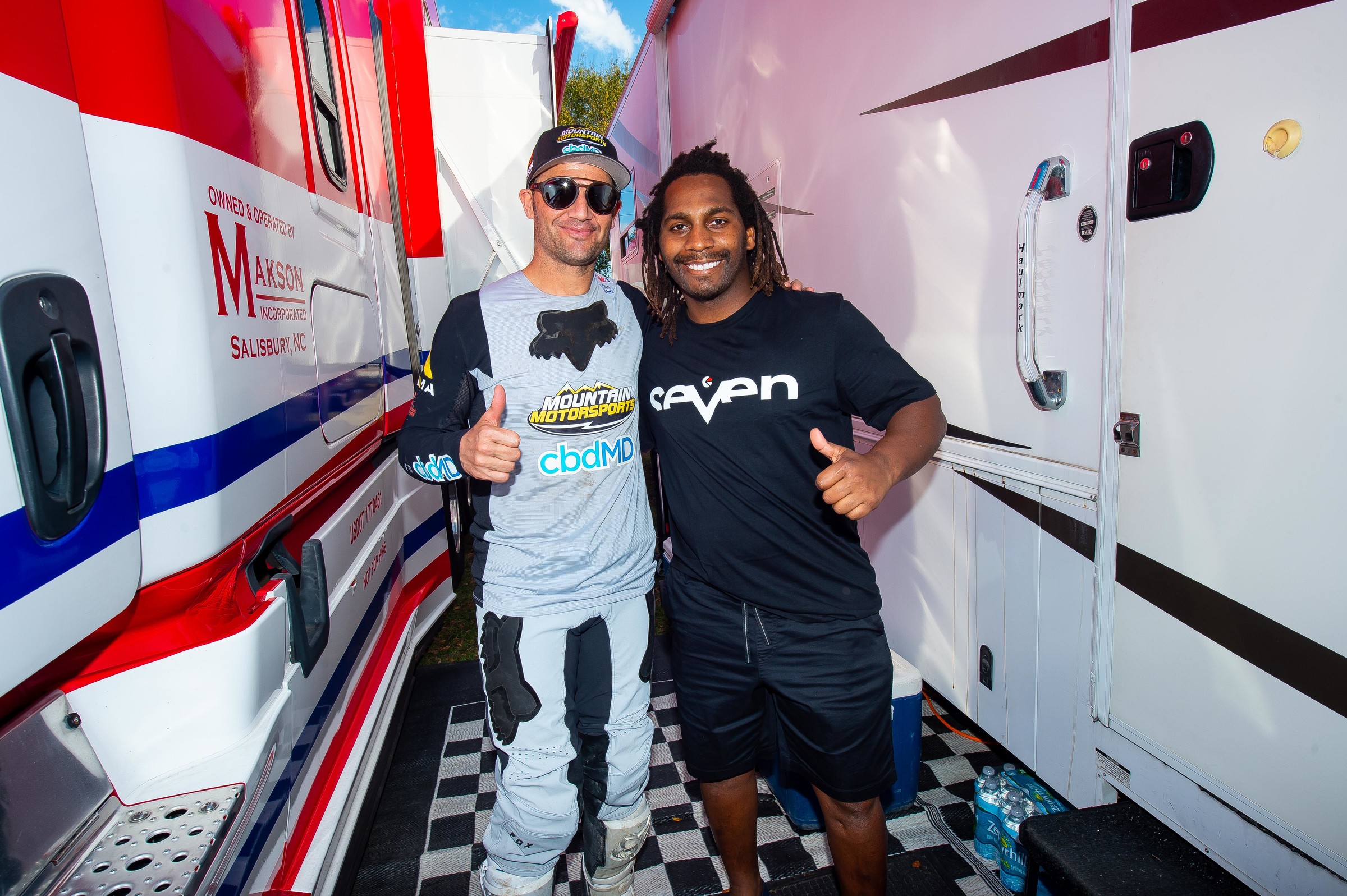 Reed and Stewart at the 2020 Tampa Supercross.