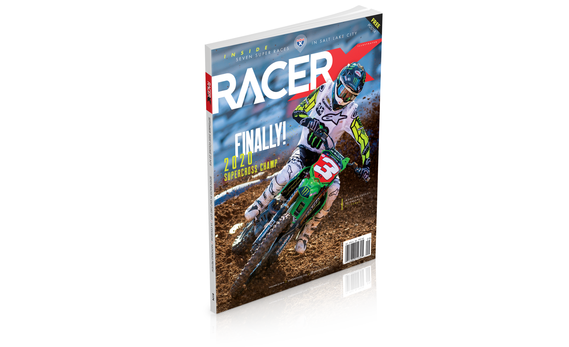 During the sport’s seven-race Salt Lake City residency, Monster Energy Kawasaki’s Eli Tomac finally locked down his first Monster Energy AMA Supercross 450SX Championship.